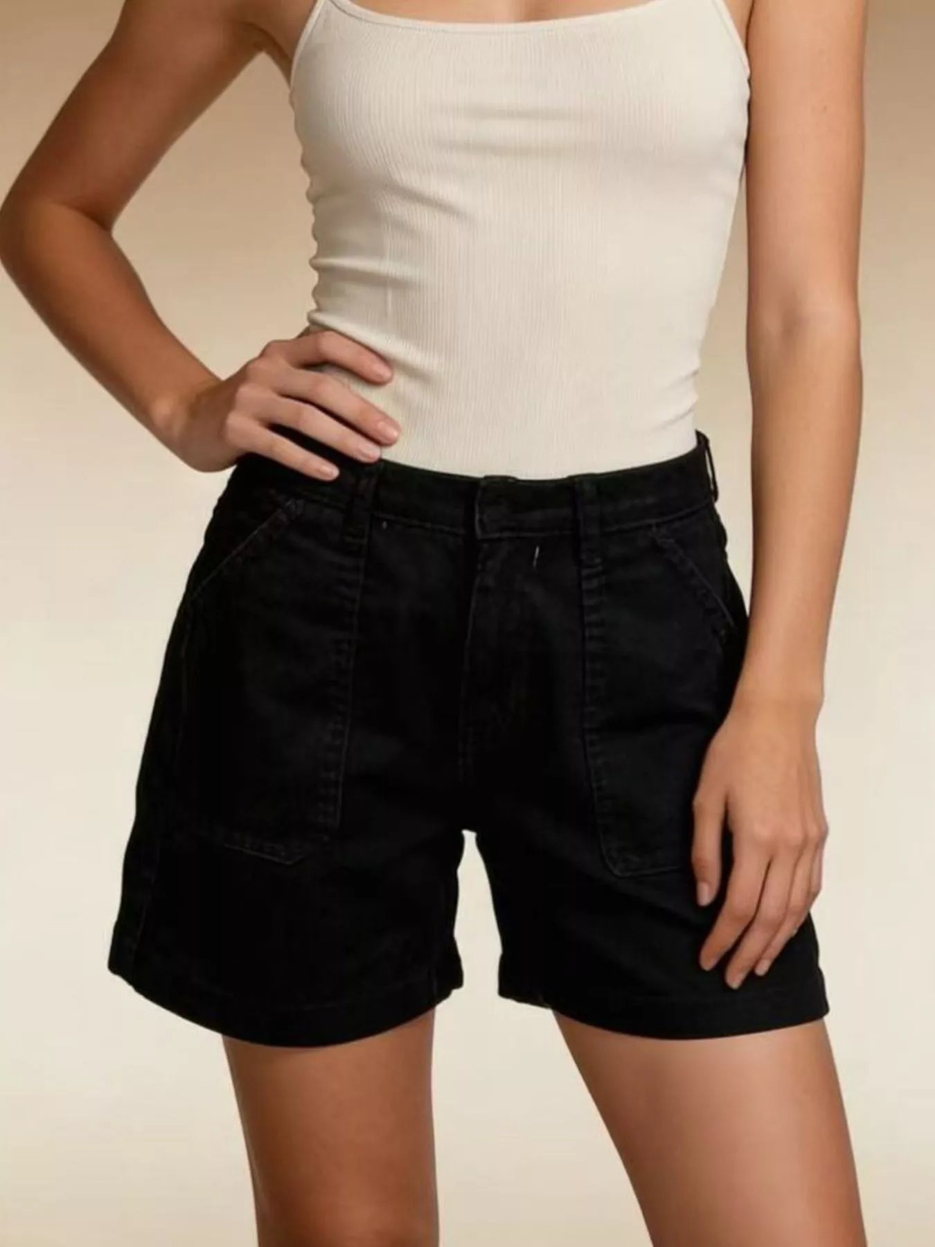 Pocketed Denim Shorts - Image 5