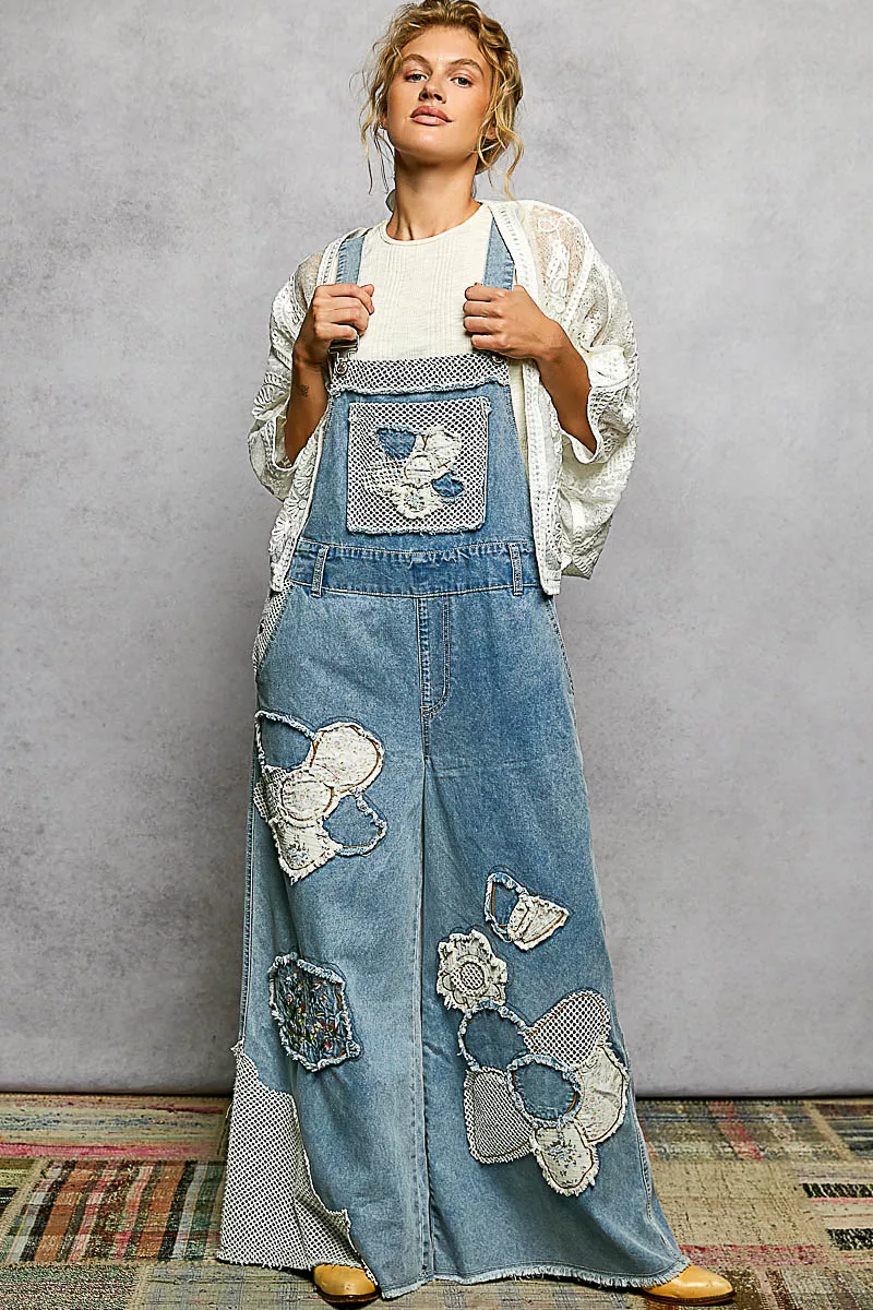 POL Open Front Crochet Cardigan with Floral Embroidery - Image 5