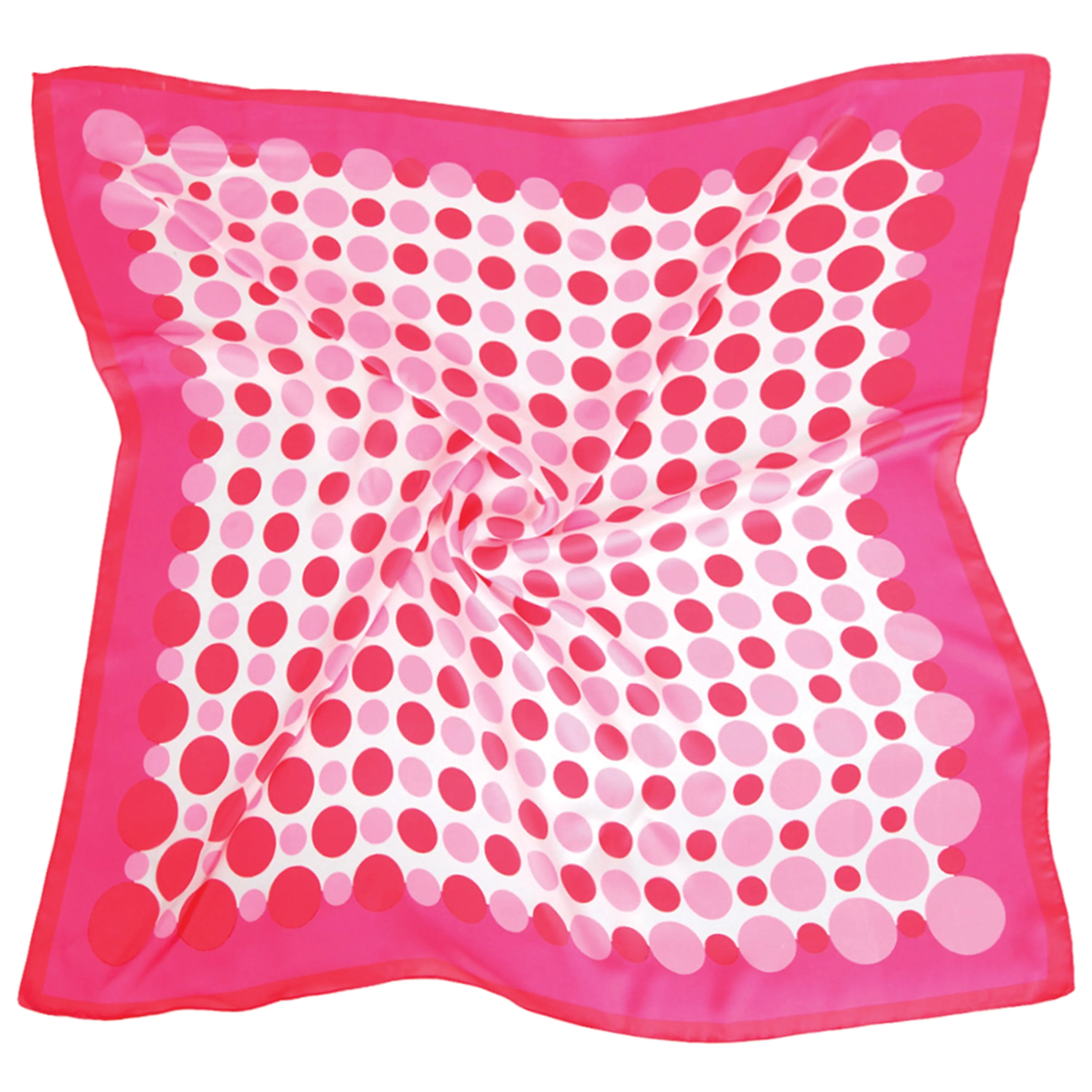Polka Dot Border Print Square Scarf - Image 7
