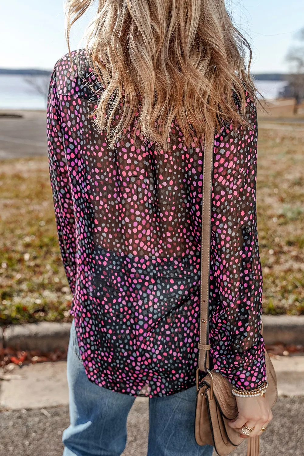 Polka Dot Button Up Shirt - Image 2