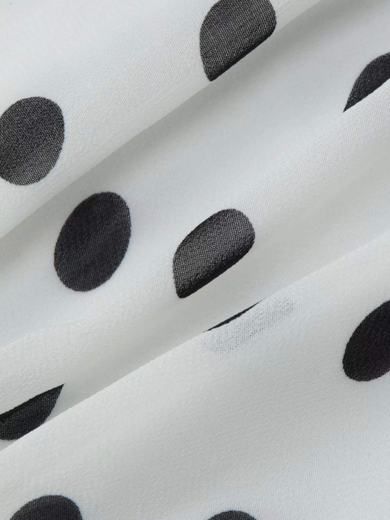 Polka Dot Halter Neck Ruffle Dress - Image 18