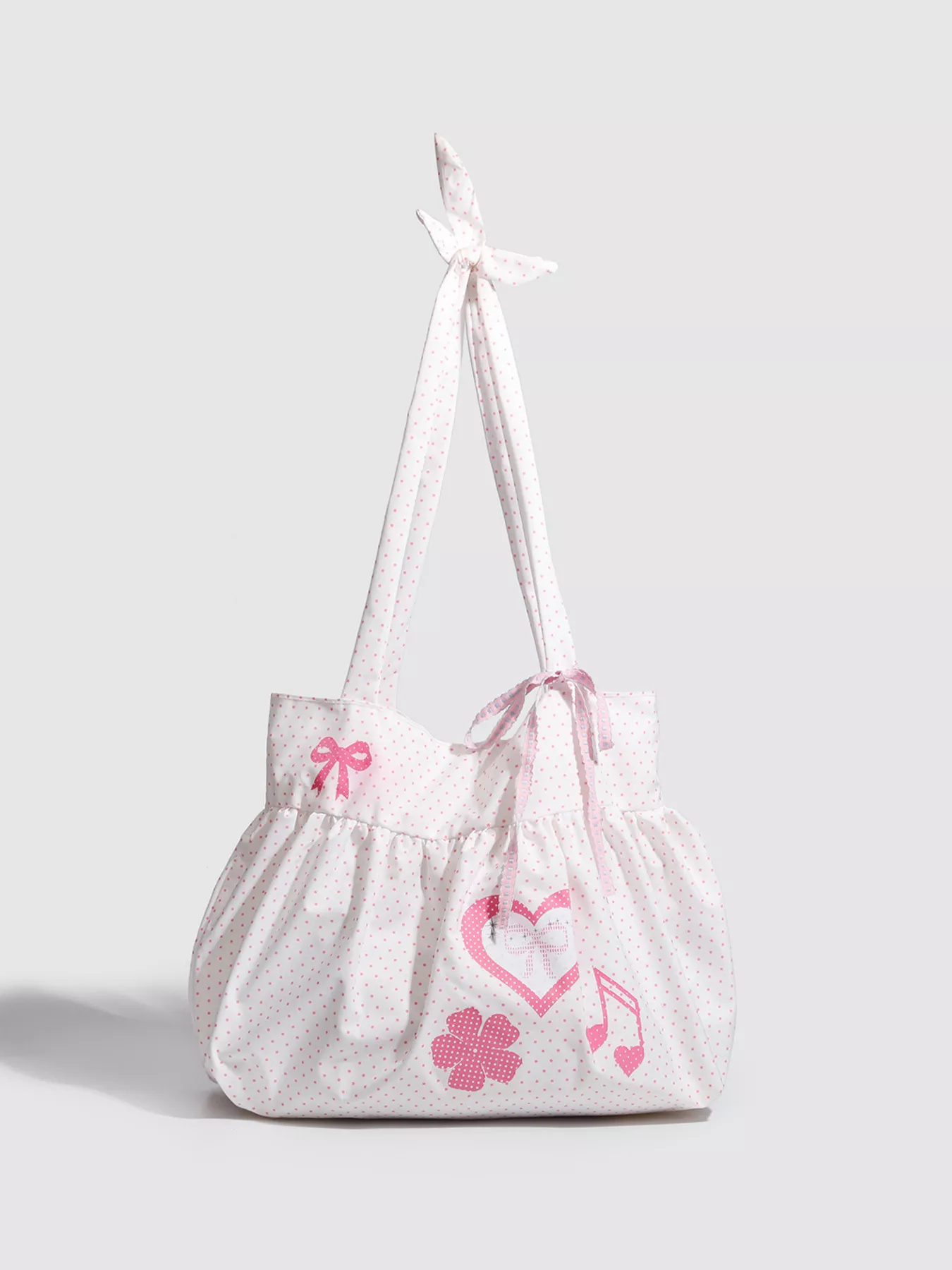 Polka Dot Heart Shoulder Bag - Image 3