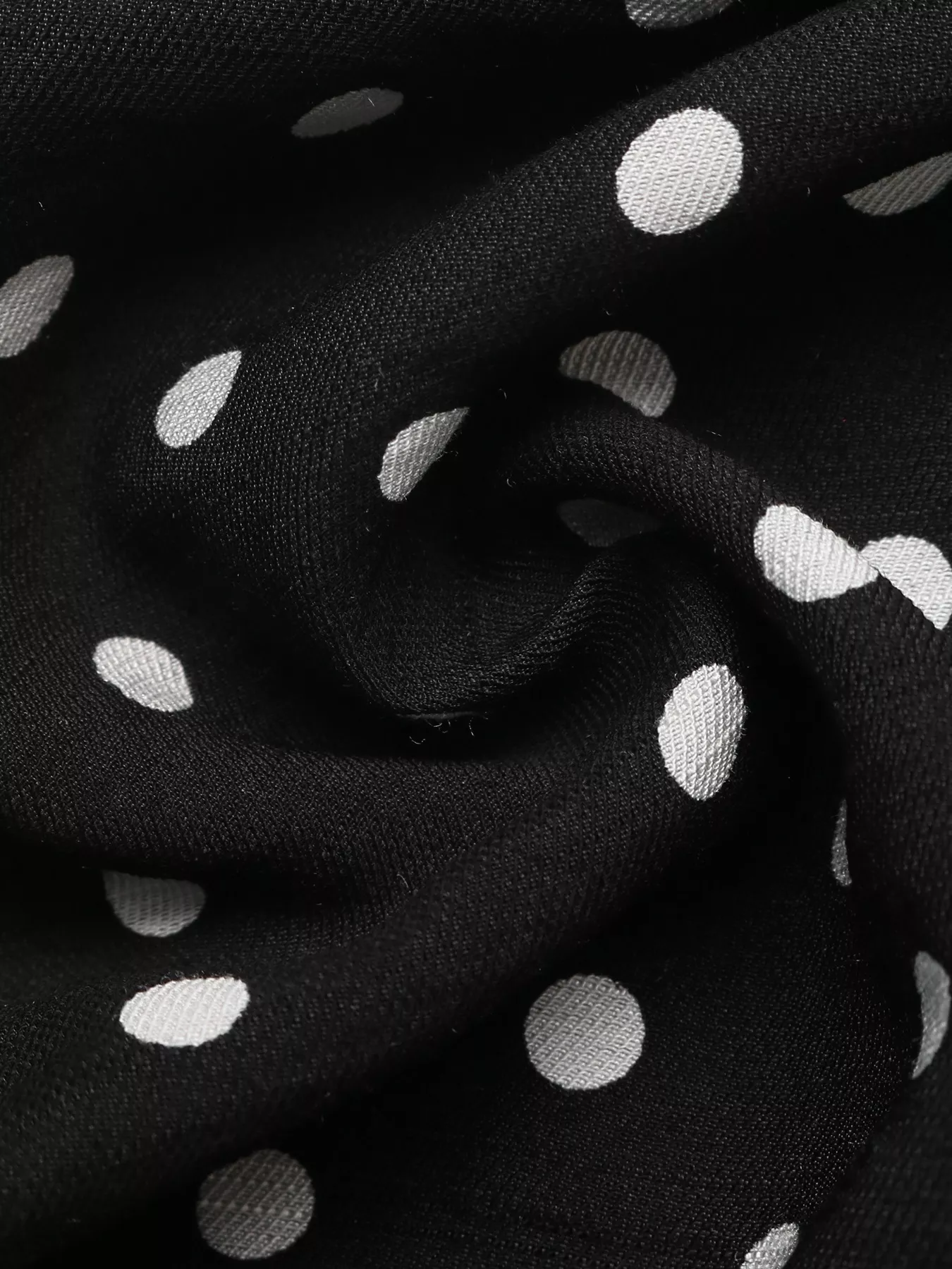 Polka Dot Ruffle Hem Spaghetti Strap Dress - Image 9