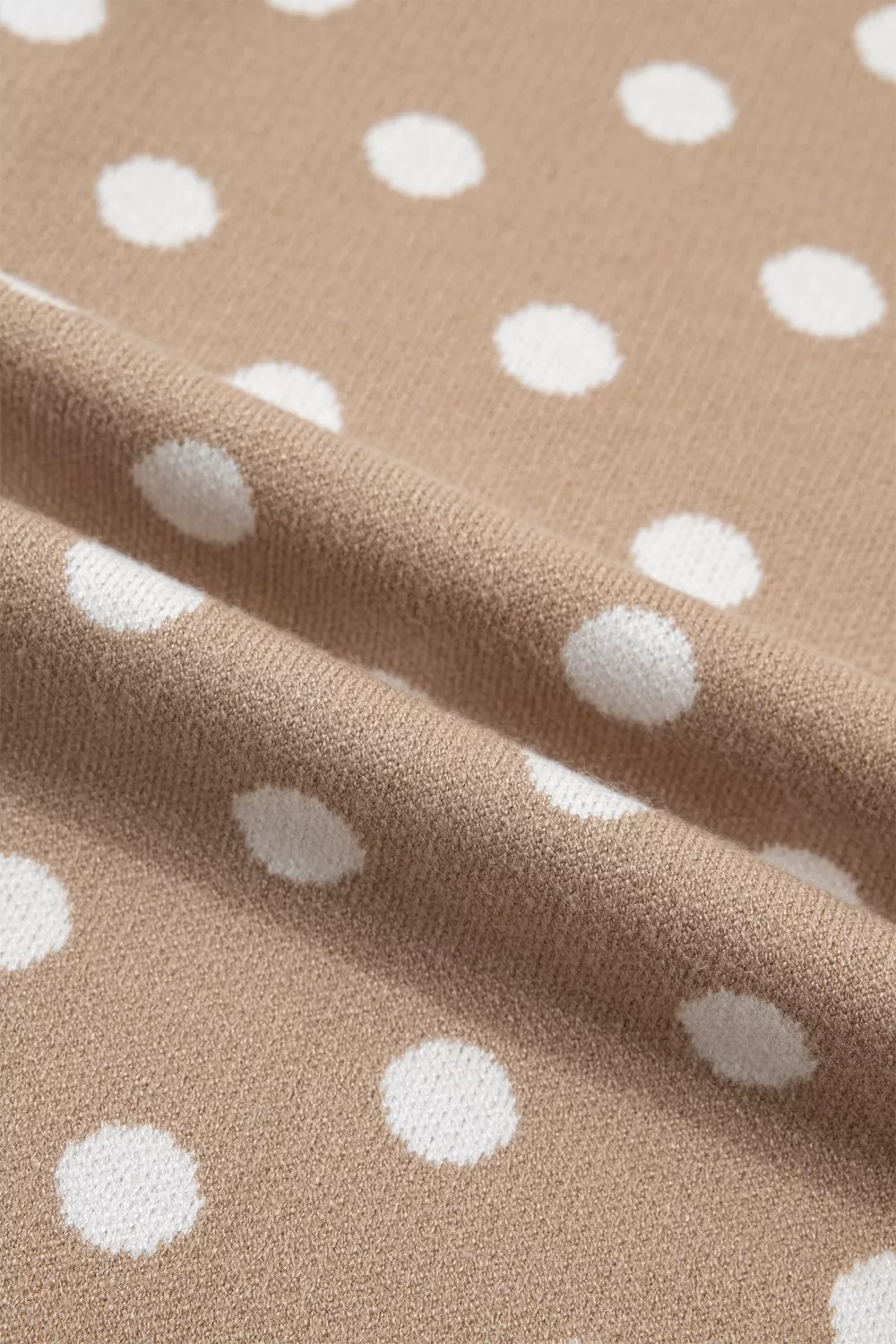 Polka Dot Short Sleeve Button Down Sweater Cardigan - Image 11