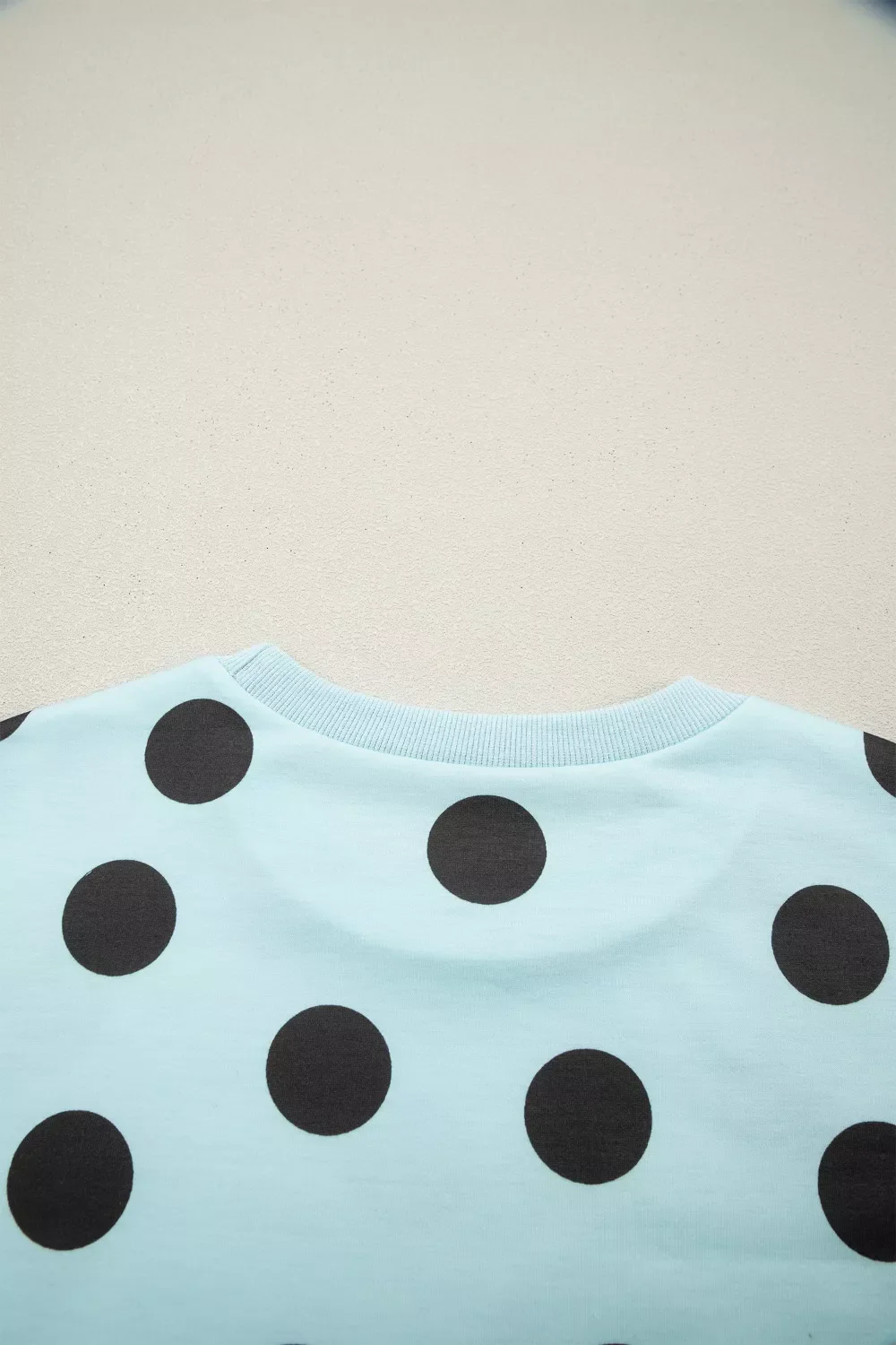 Polka Dot Short Sleeve Top Casual Skort 2pcs Outfit - Image 10