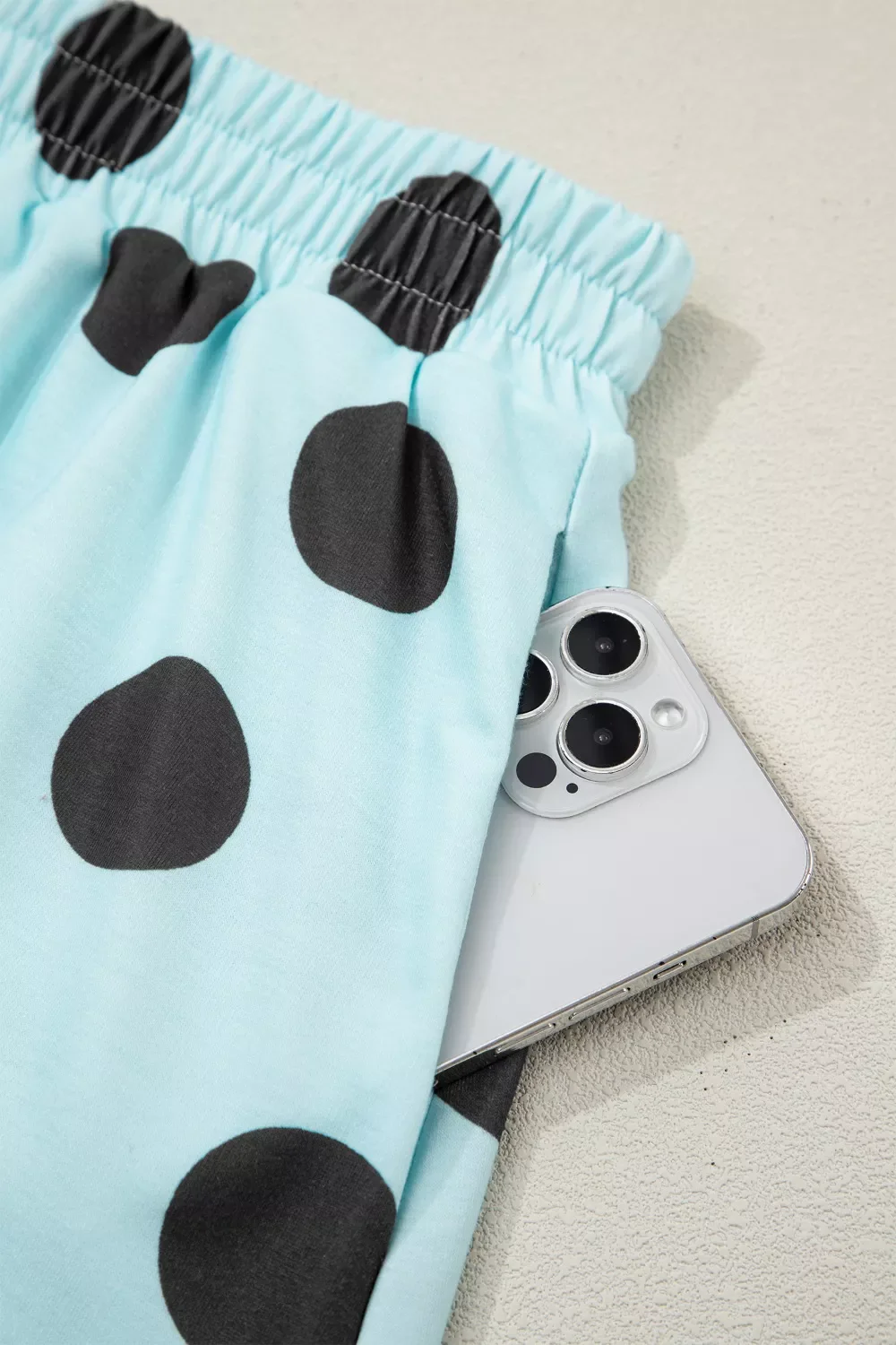 Polka Dot Short Sleeve Top Casual Skort 2pcs Outfit - Image 11