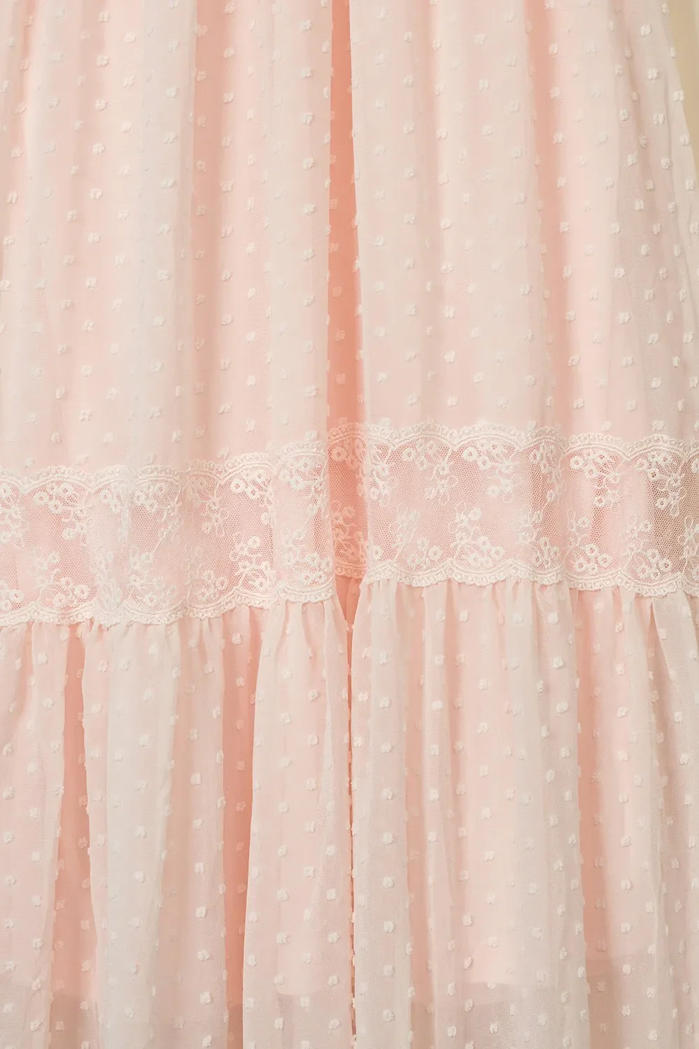 Polka Dot V-Neck Ruffle Midi Dress - Image 13