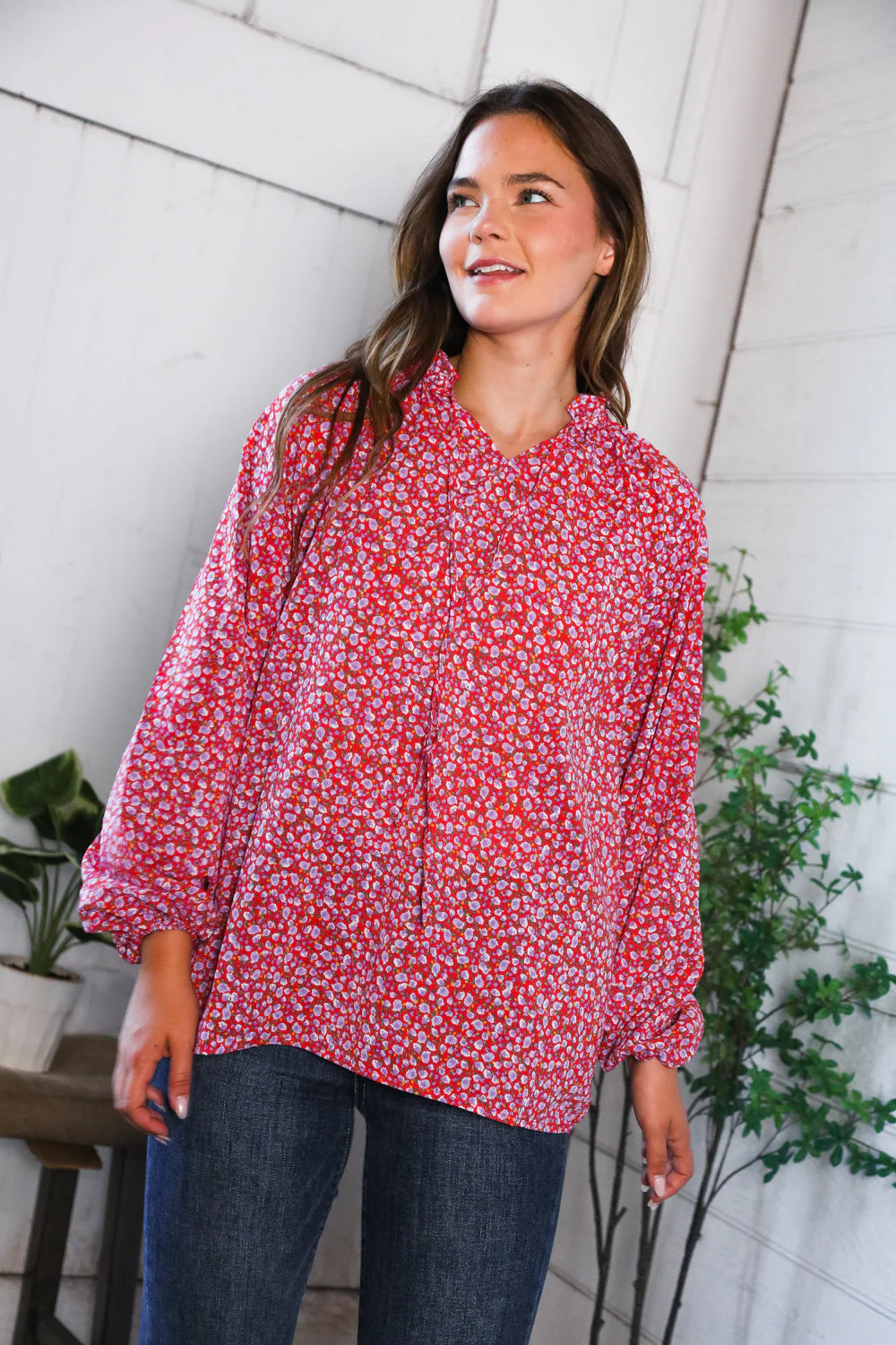 Poppy Daydream Floral Woven Blouse - Image 6