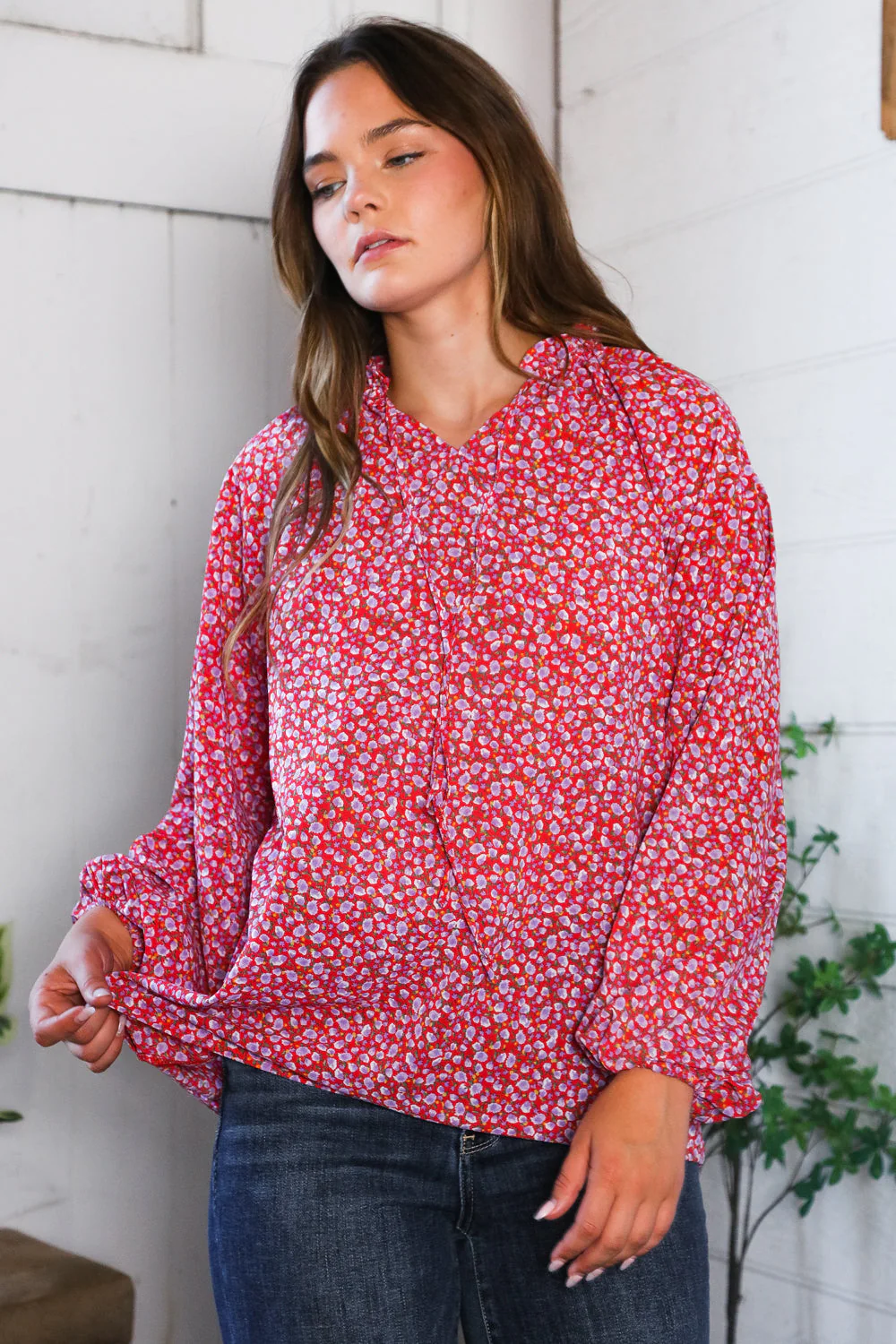 Poppy Daydream Floral Woven Blouse - Image 7