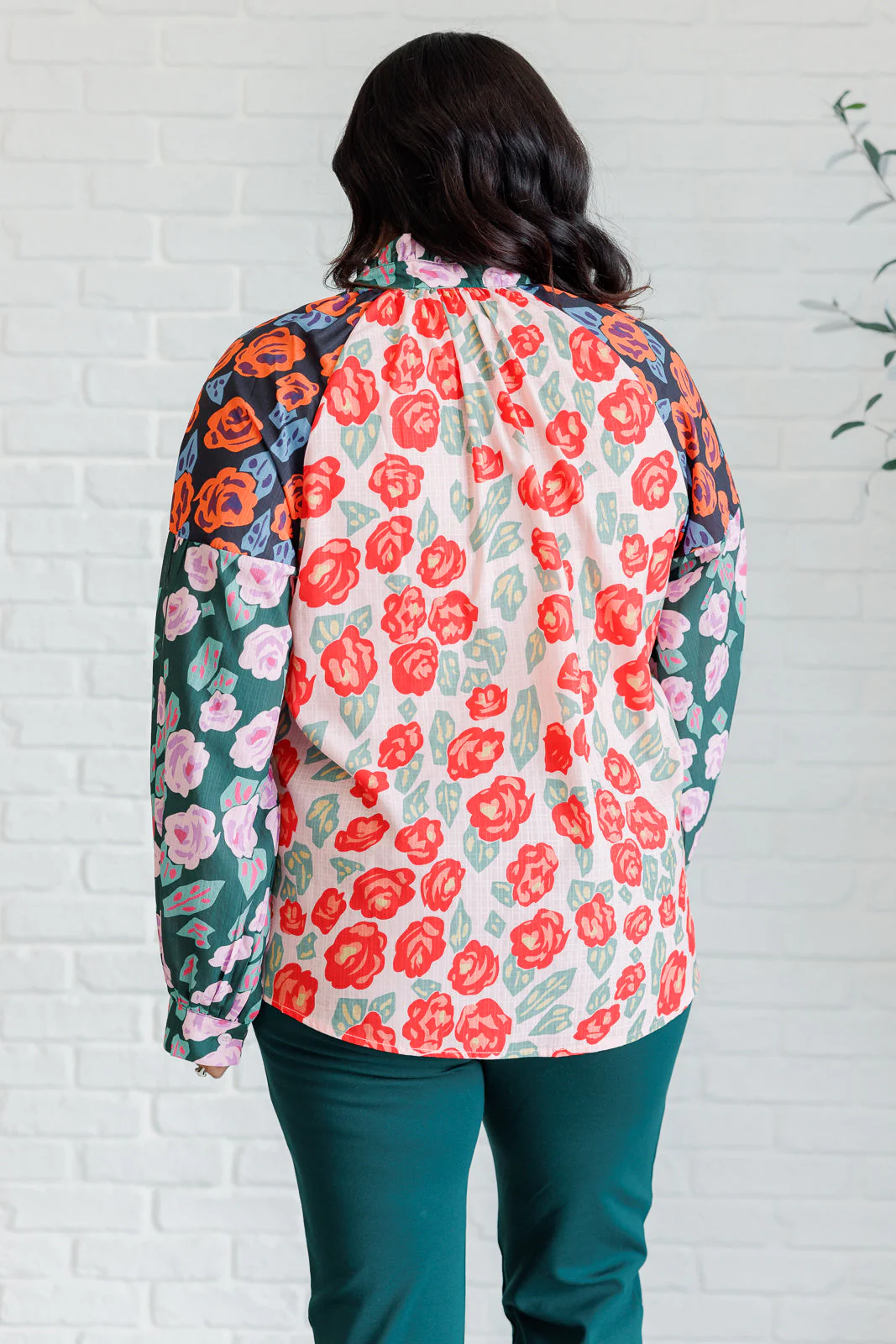 Presupposed Ideas Mixed Print Button Up Blouse - Image 10