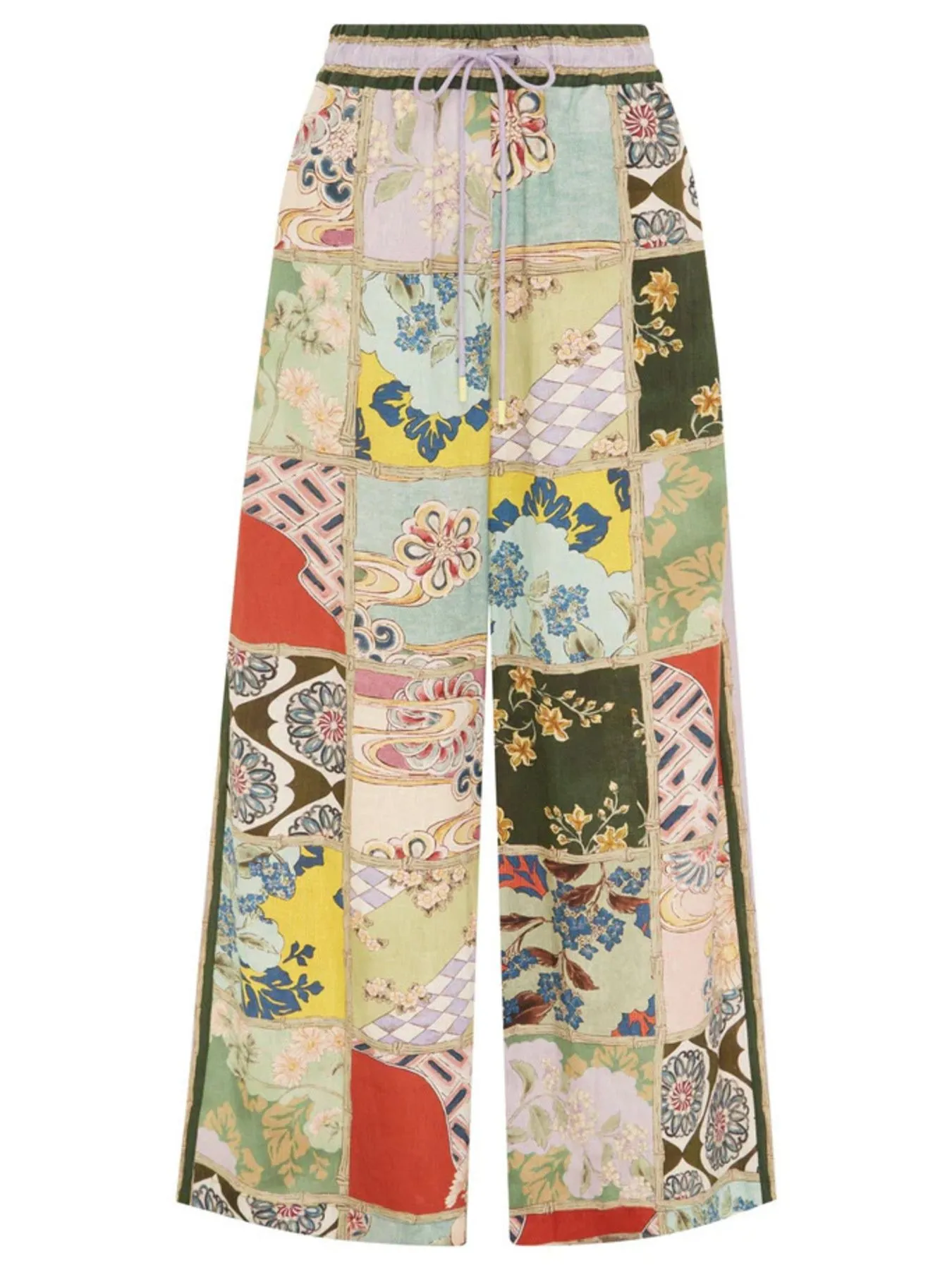 Printed Button Up Shirt and Pants Set - Image 3