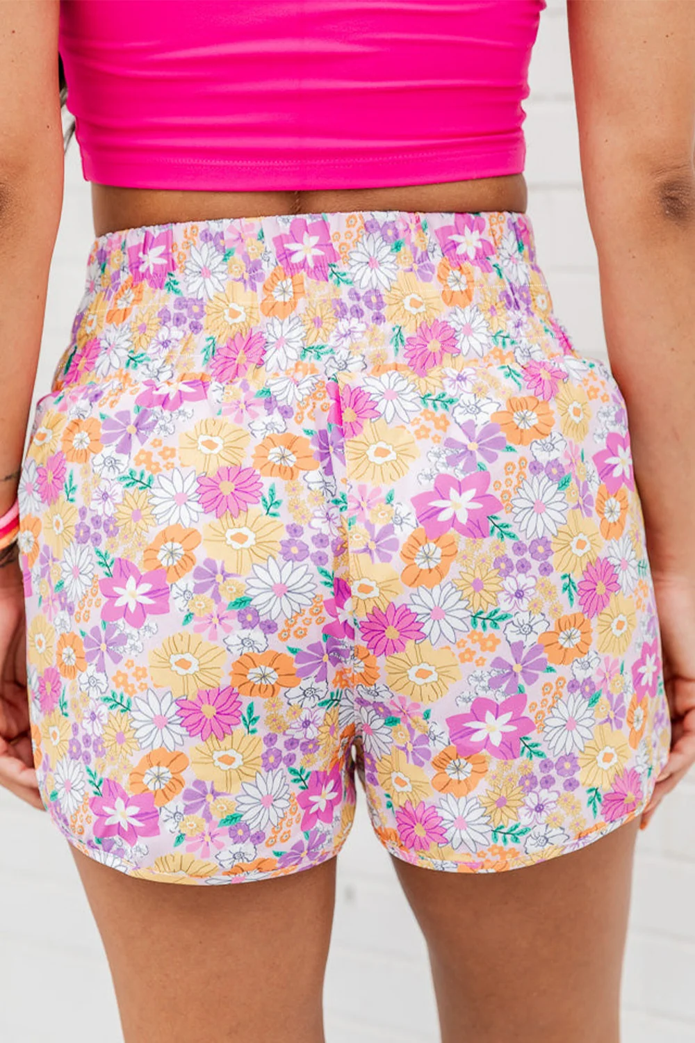 Printed High Waist Shorts - Image 3