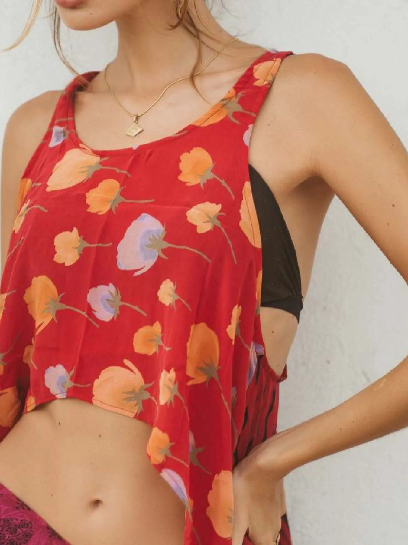Printed Scoop Neck Tank - Image 24
