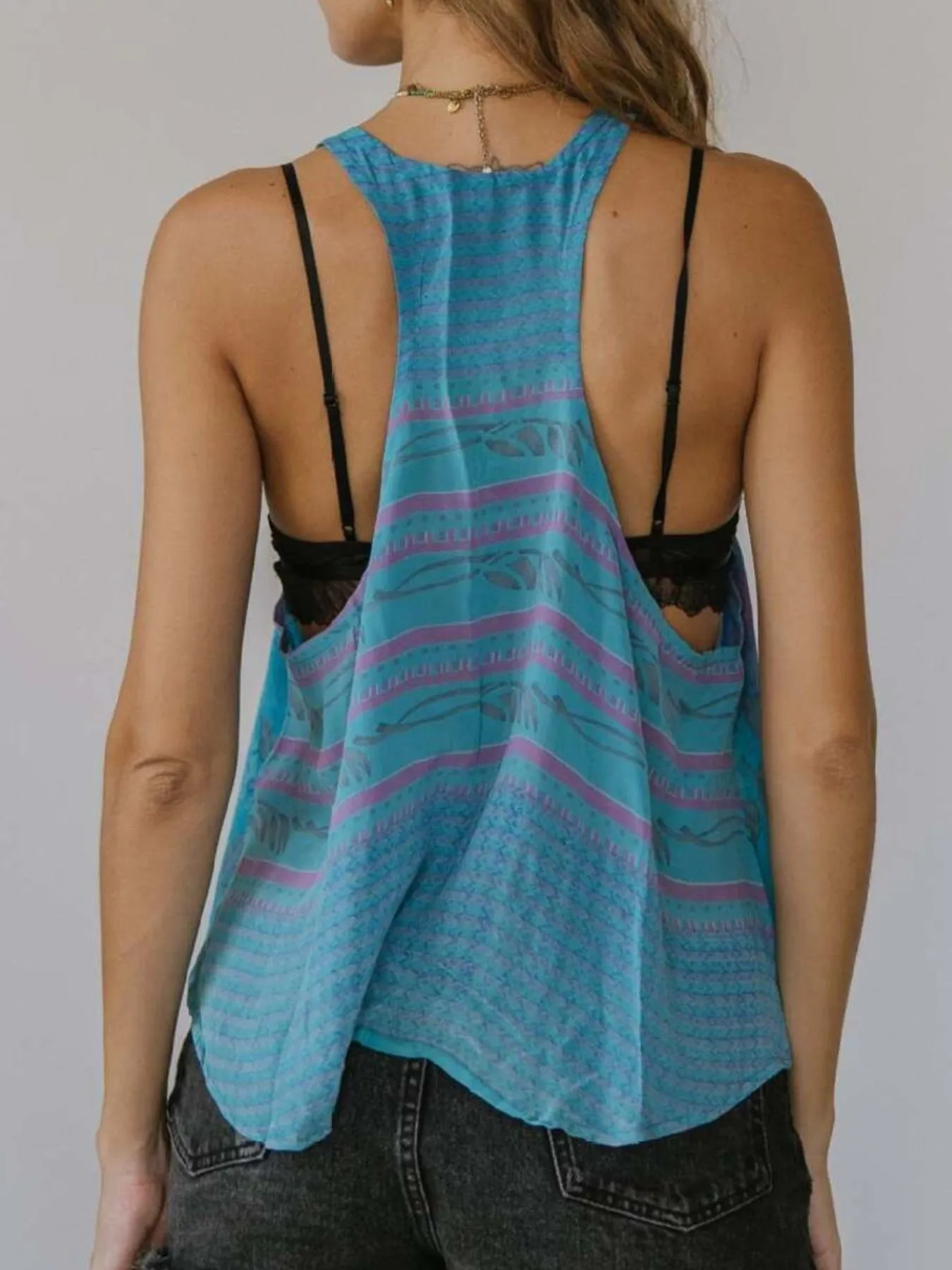 Printed Scoop Neck Tank - Image 33