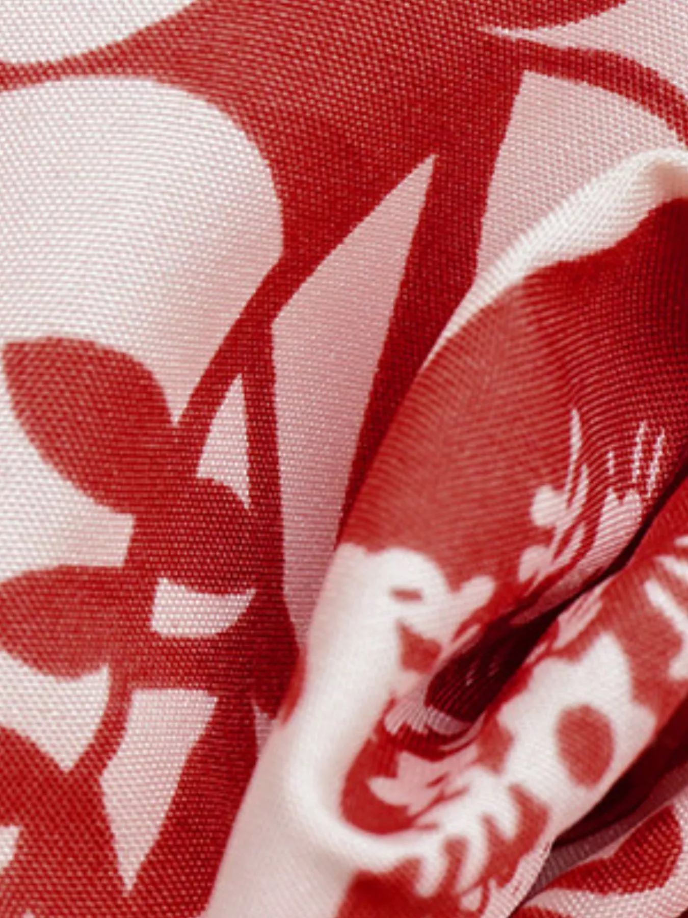 Printed Square Neck Long Sleeve Dress - Image 7