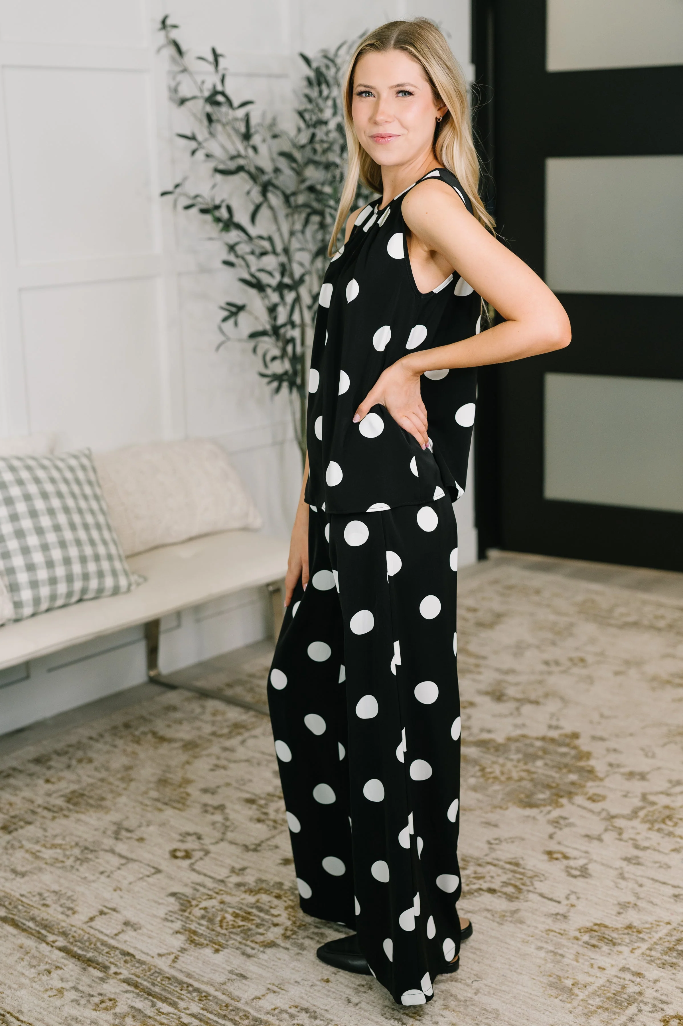 Pristine Condition Top and Bottom Polka Dot Set - Image 5