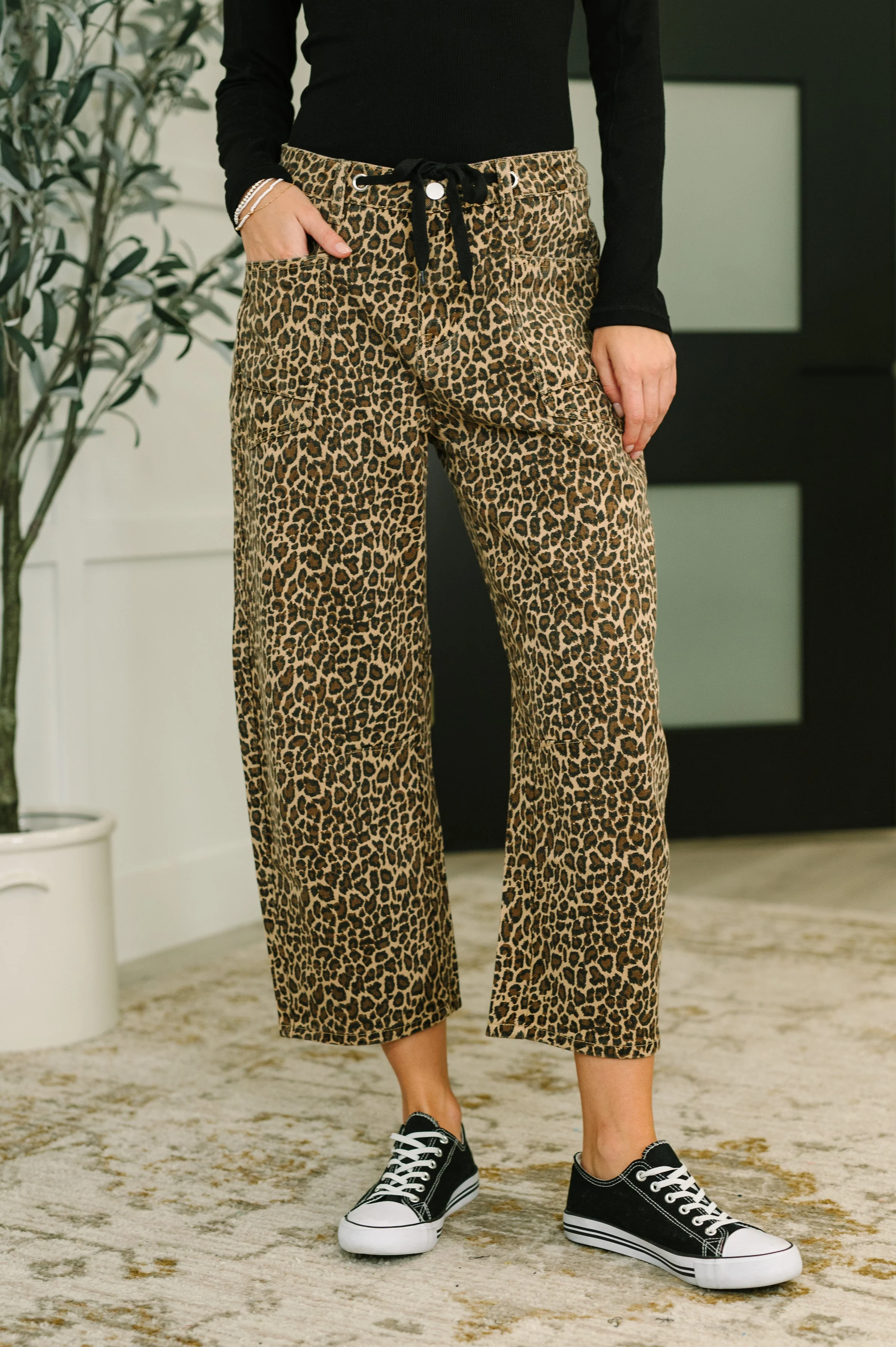 Prowl Power Barrell Ankle Crop Jean in Khaki