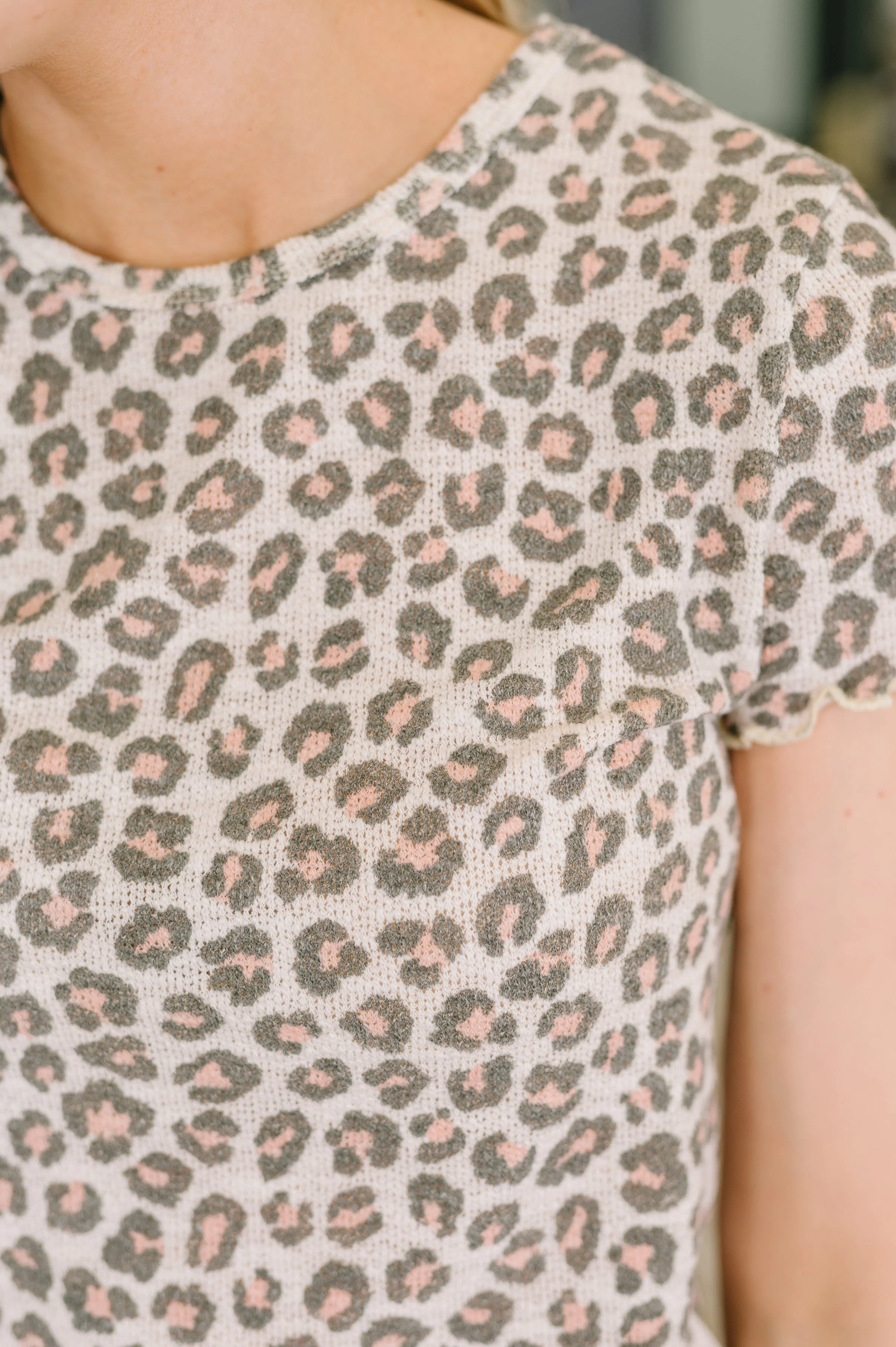 Purrfectly Wild Round Neck Knit Top - Image 2