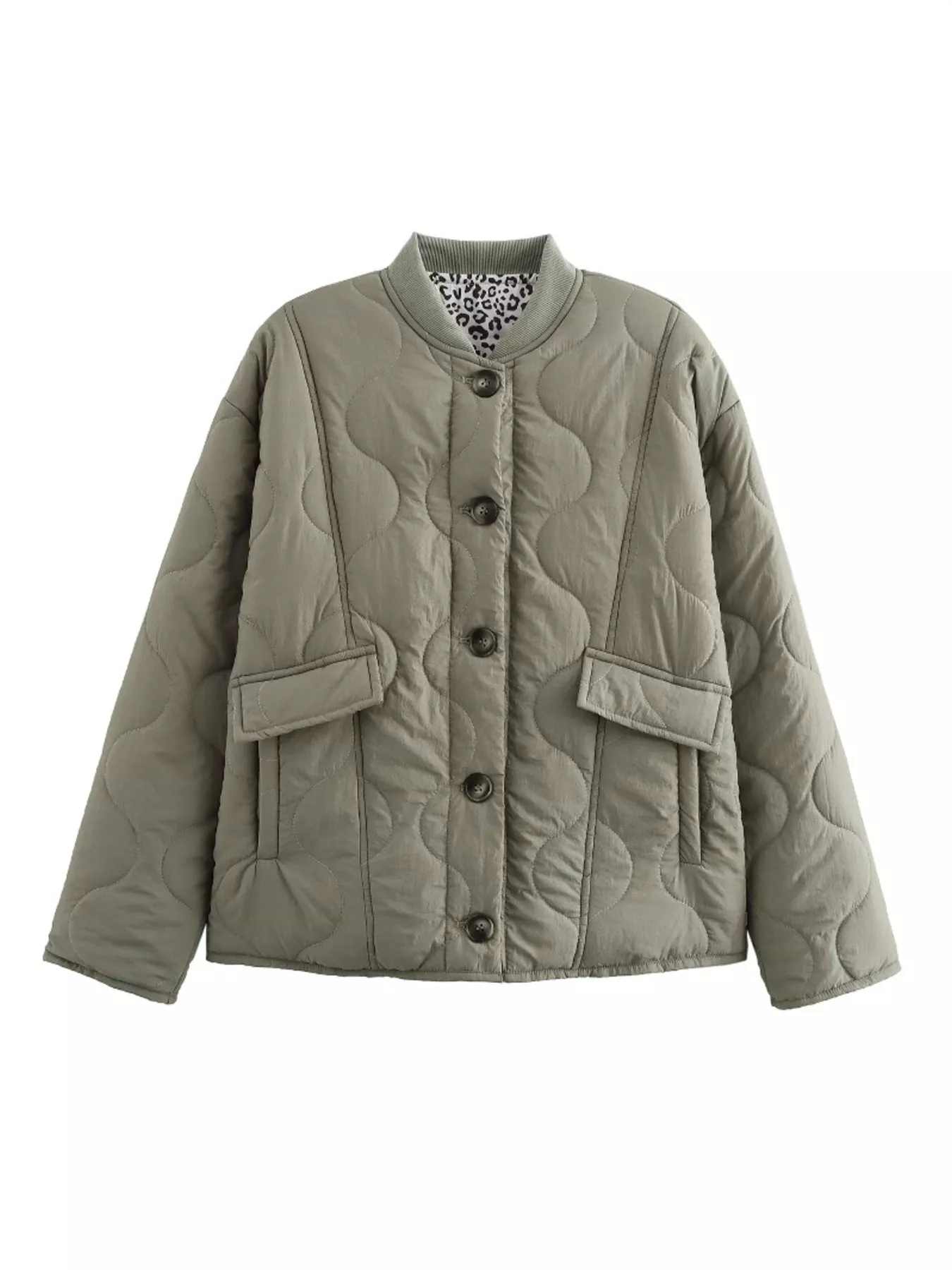 Quilted Button-Down Lightweight Jacket - Image 3