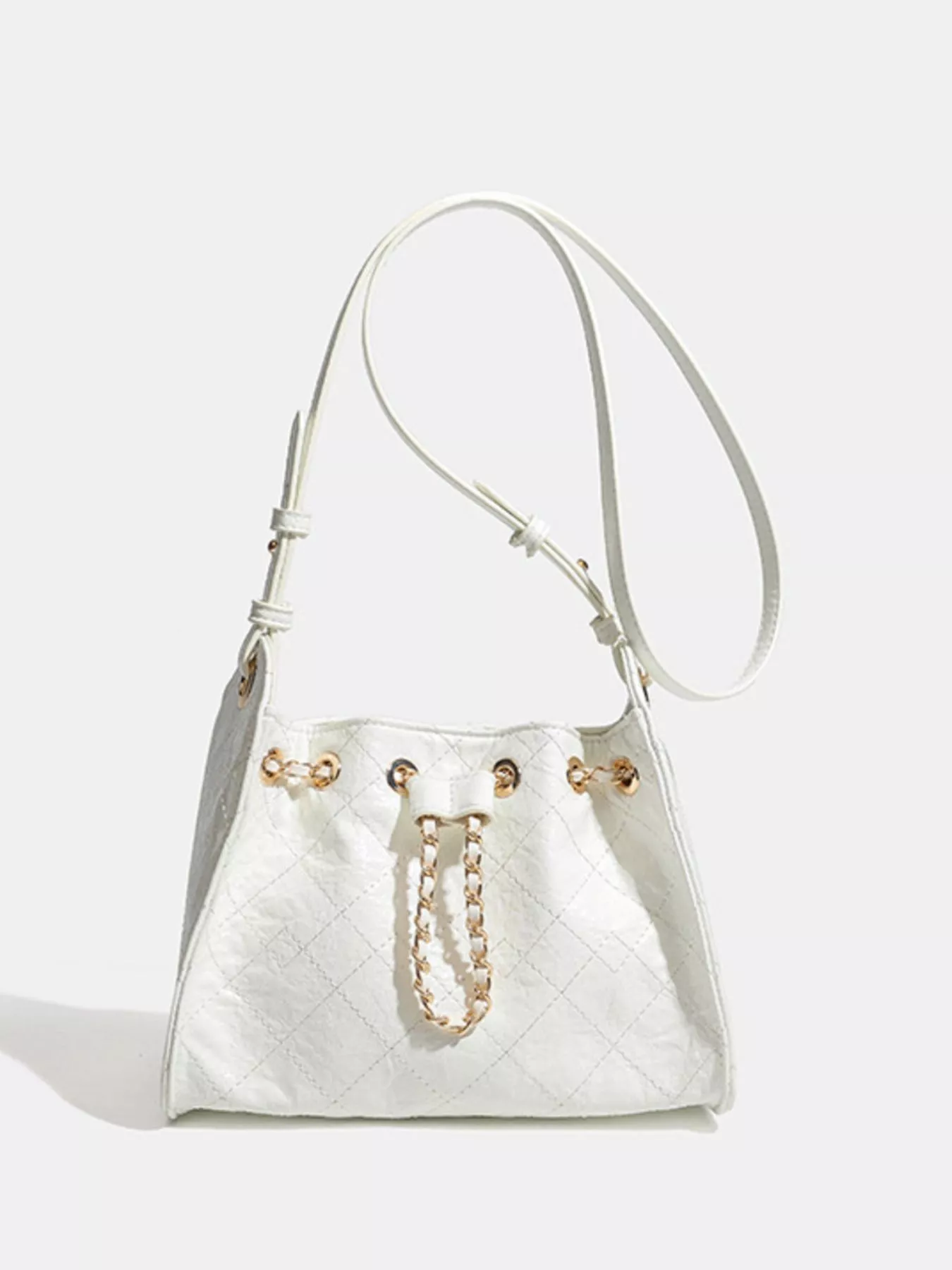 Quilted Chain Crossbody Bag - Image 6