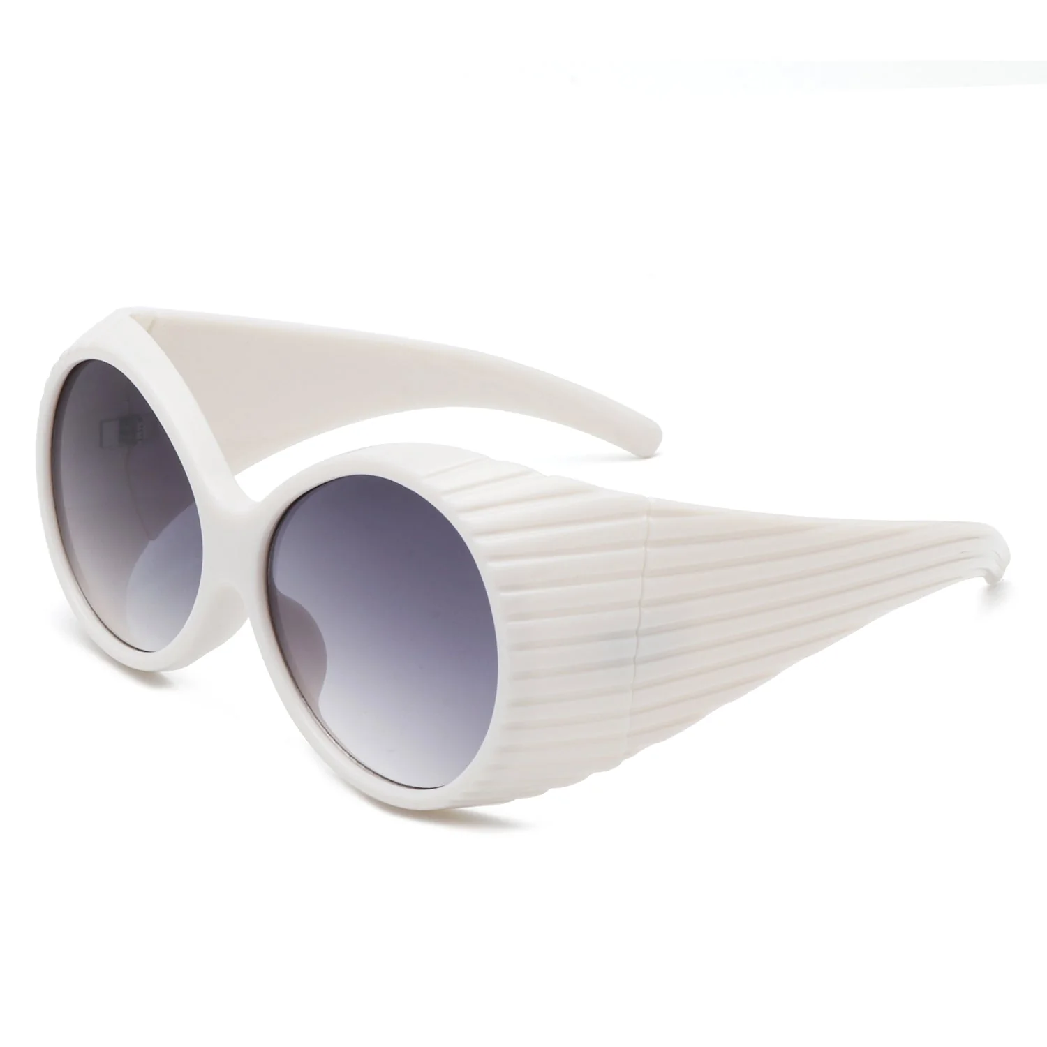 Radiant - Oversized Round Wrap-Around Fashion Women's Sunglasses - Image 16