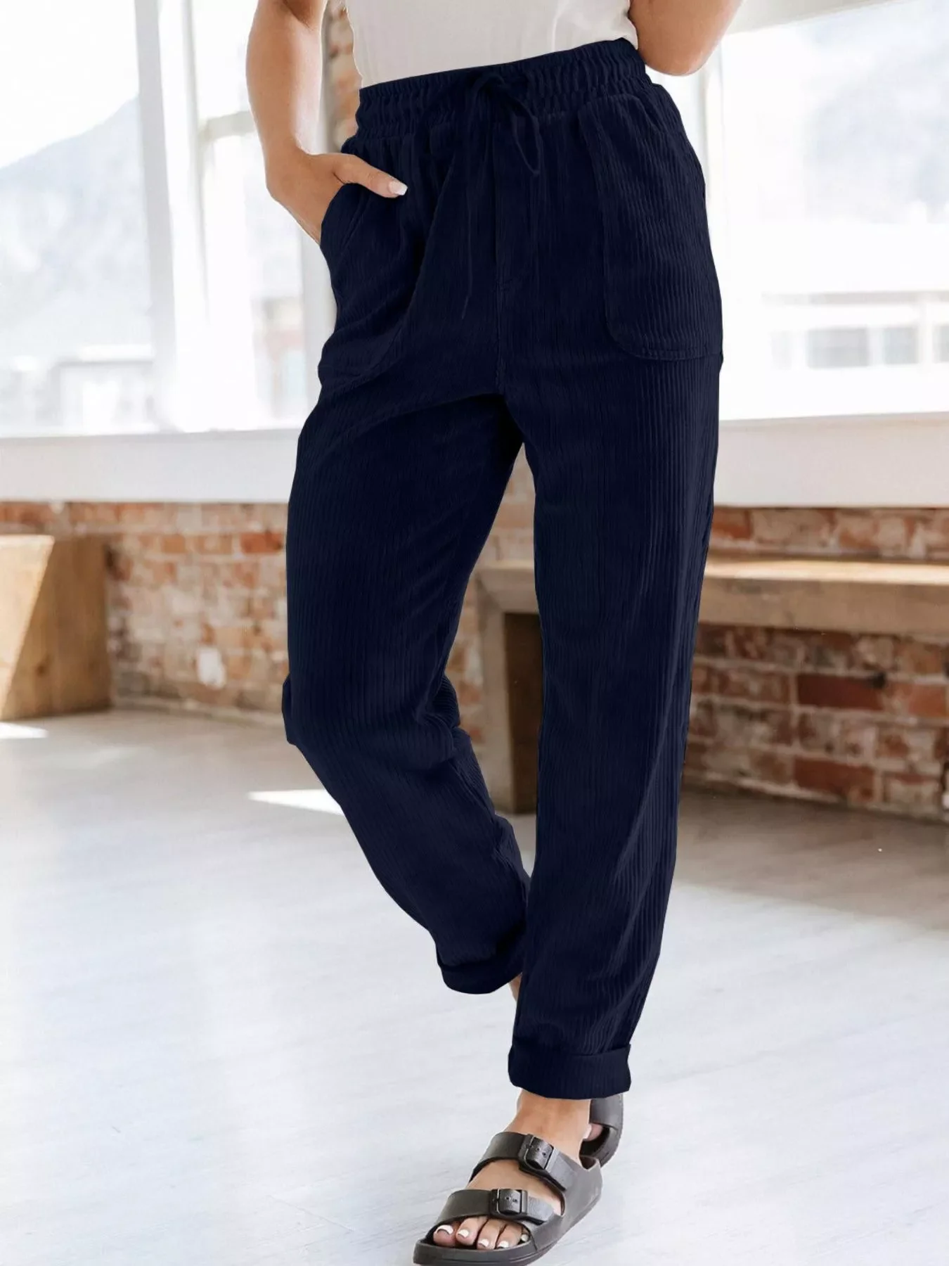 Relaxed Fit Corduroy Pants - Image 10