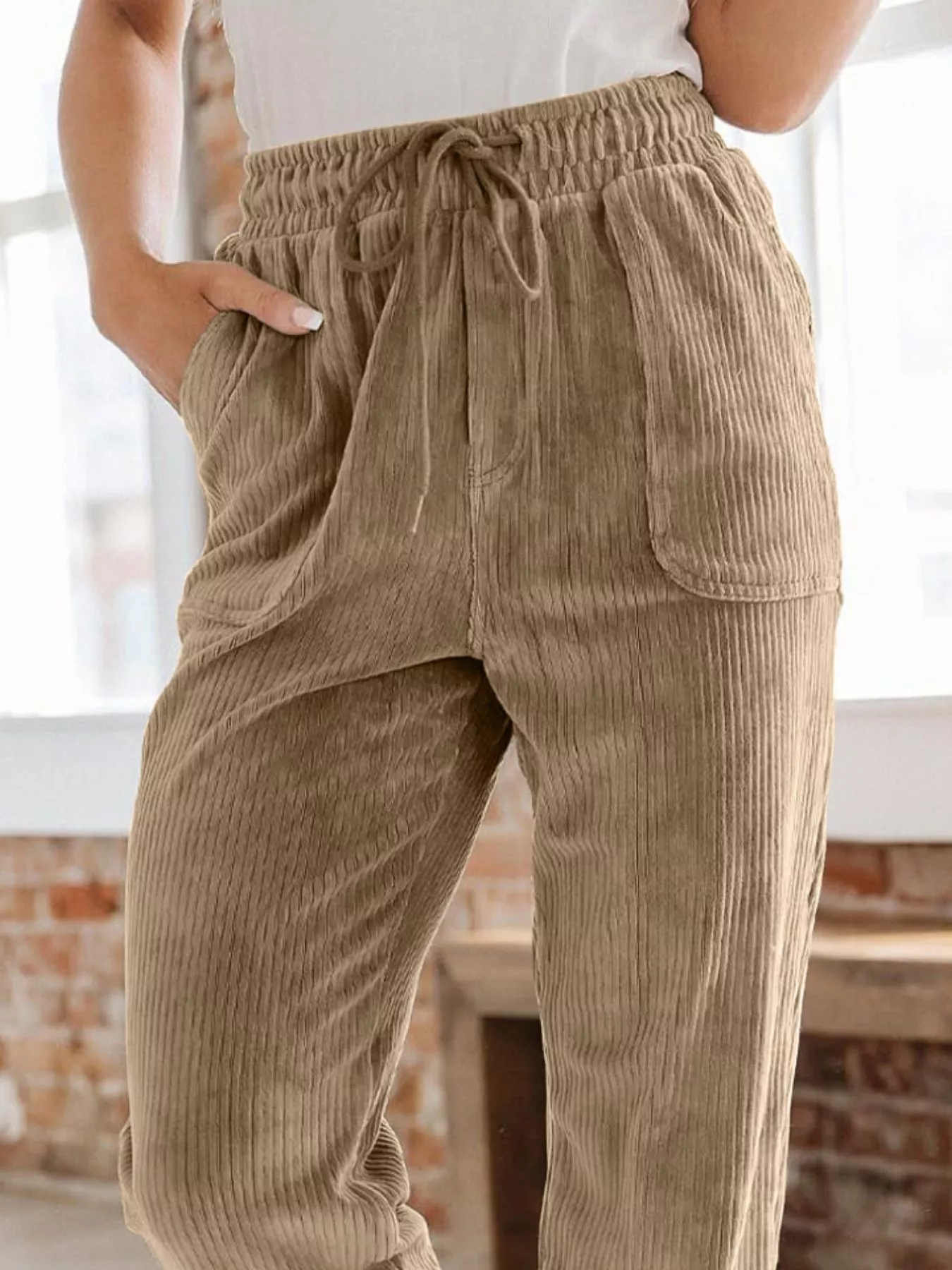 Relaxed Fit Corduroy Pants - Image 6