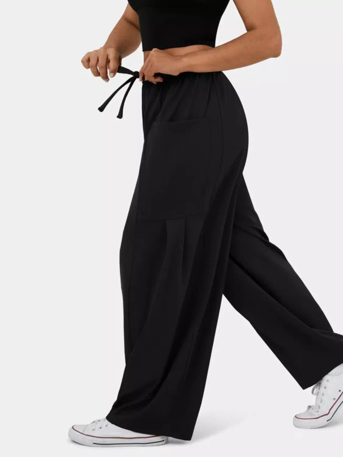 Relaxed Fit Drawstring Pants - Image 2