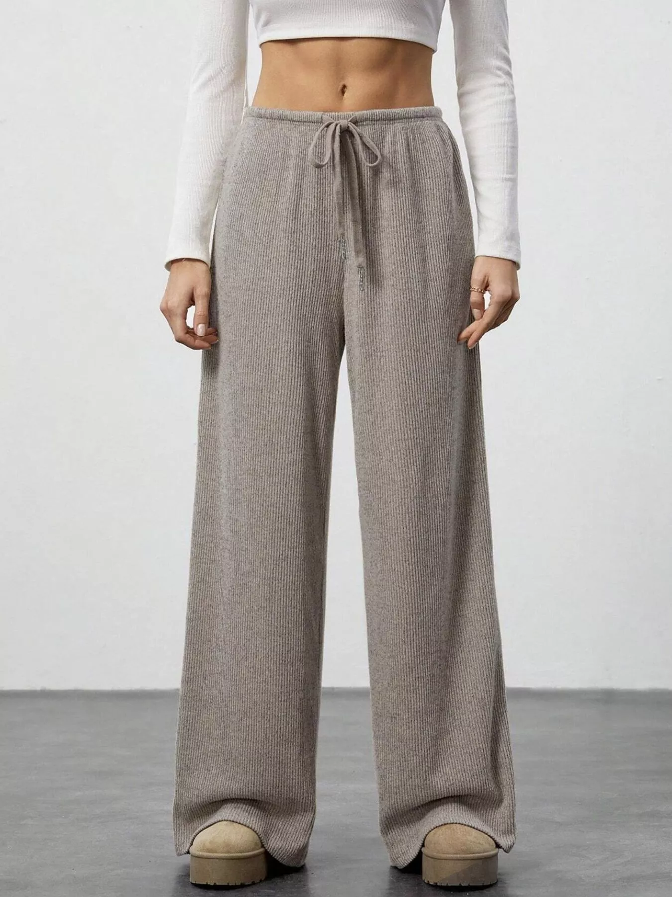 Relaxed Fit Drawstring Pants - Image 6