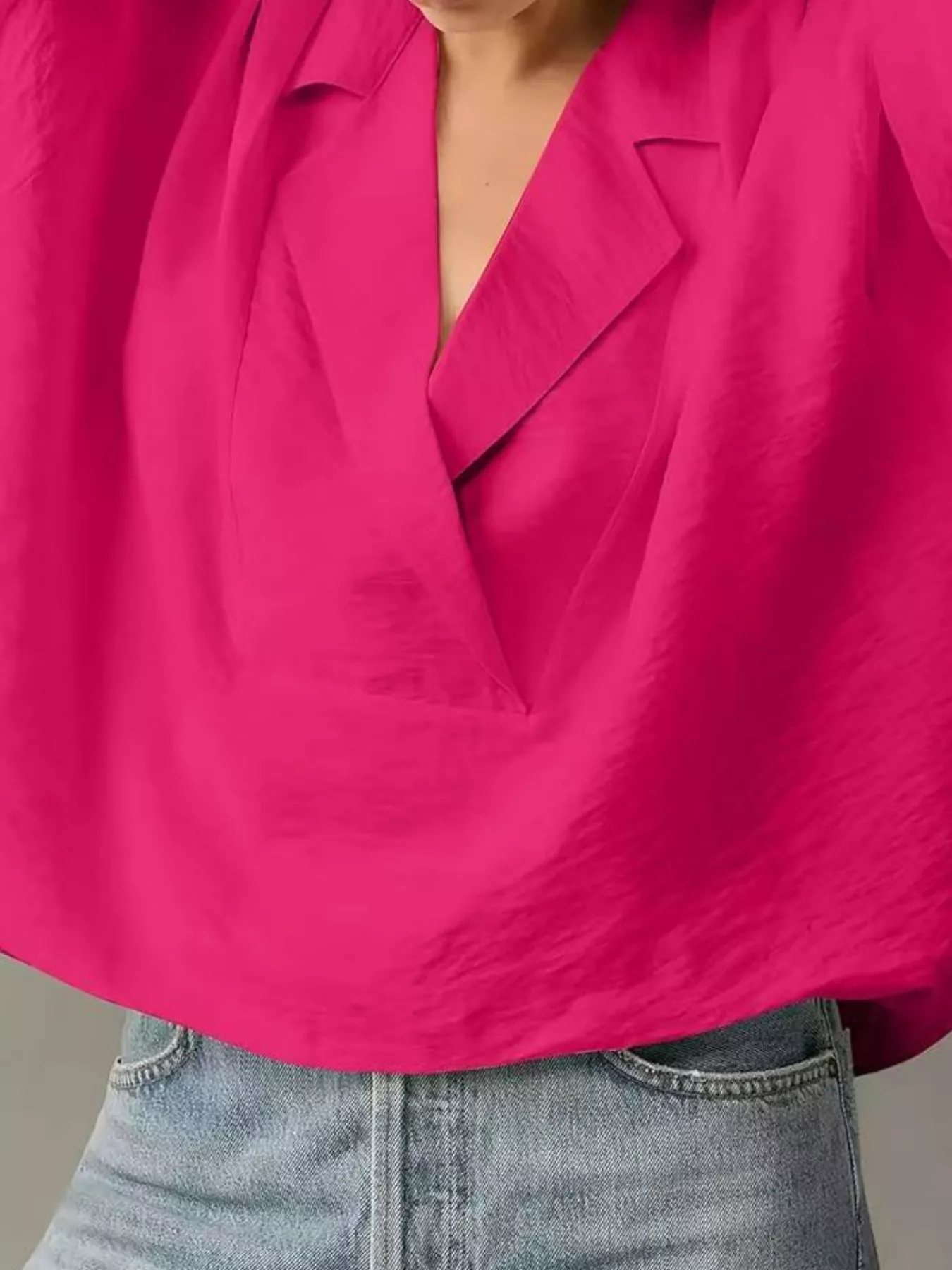 Relaxed Fit Half Sleeve Blouse - Image 14