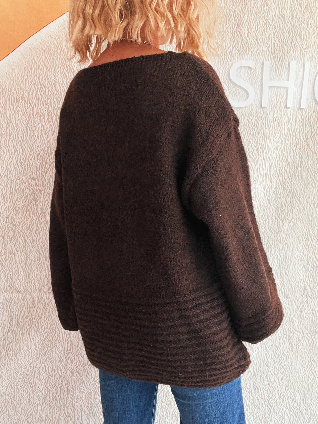 Relaxed Fit Round Neck Sweater - Image 11
