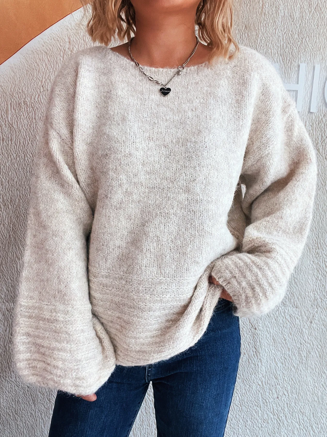 Relaxed Fit Round Neck Sweater - Image 18