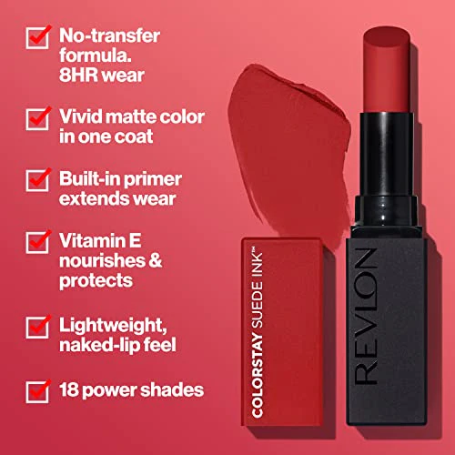 REVLON Lipstick, ColorStay Suede Ink, Built-in Primer - Image 38