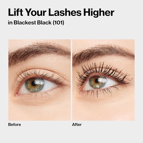 Revlon So Fierce Eyes Wide Open Mascara with Push-up Brush, For Volumizing & High Lifting Eyelashes, Smudge-proof, Flake Resistant, 101 Blackest Black, 0.24 fl oz - Image 7