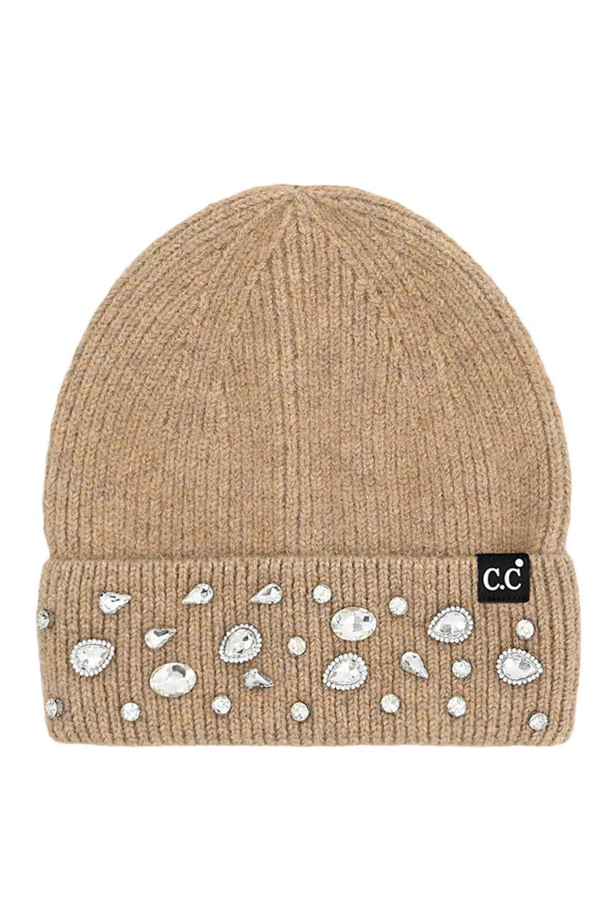 Rhinestone Charm Cuff C.C Beanie - Image 3
