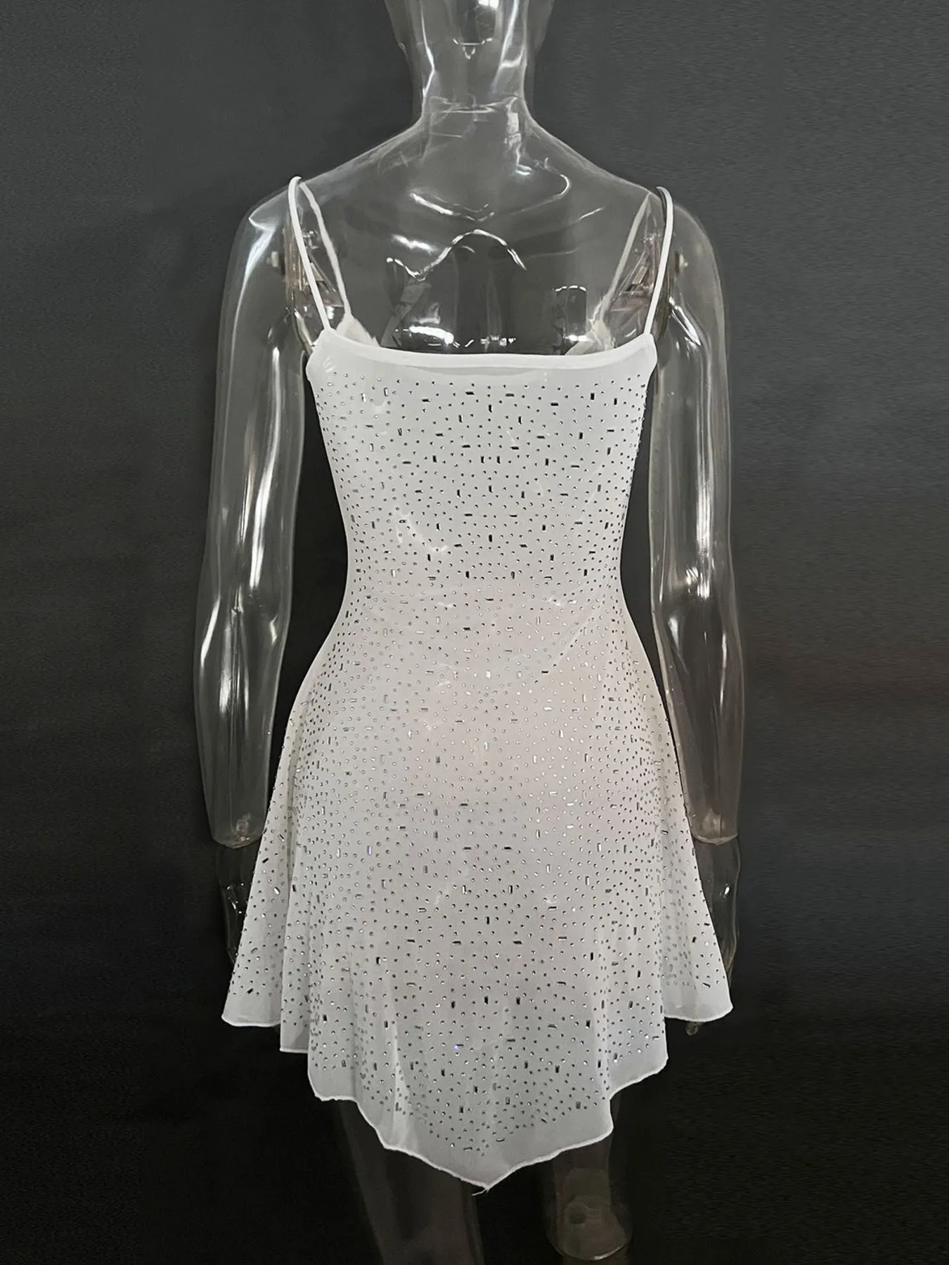 Rhinestone Decor Mini Cami Dress - Image 22