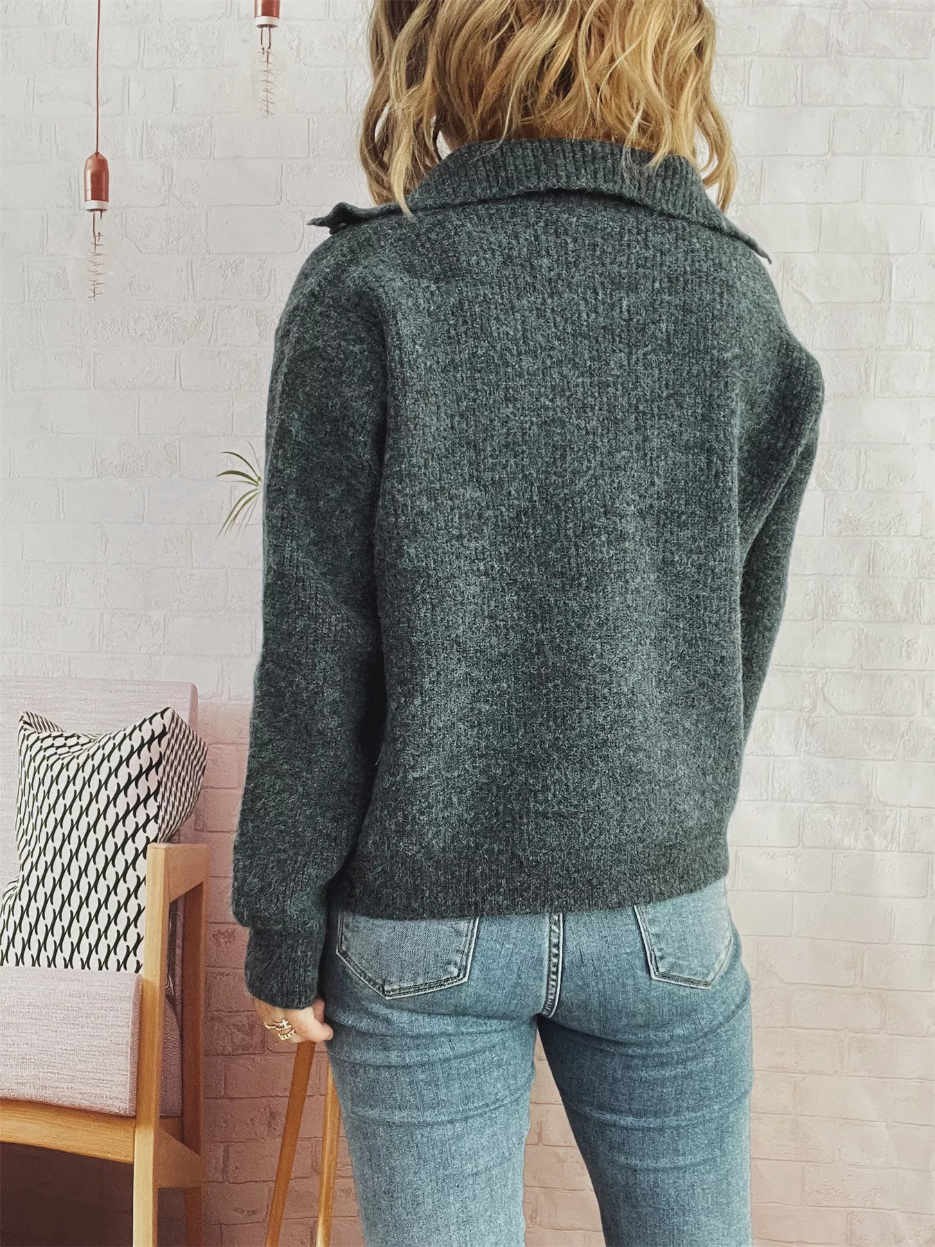 Ribbed Button-Up Cardigan - Image 10