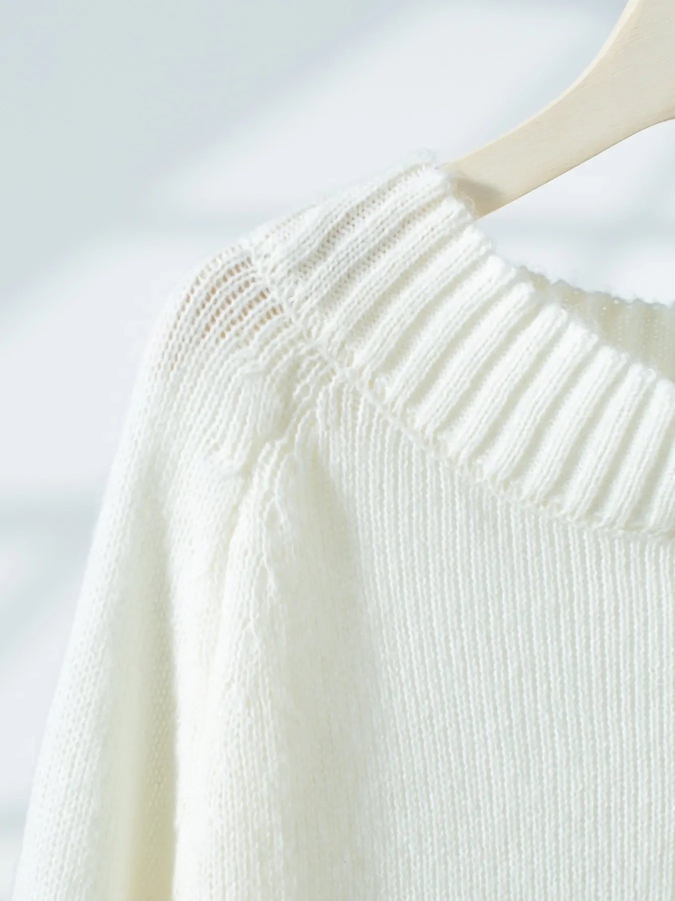 Ribbed Knit Boat Neck Sweater - Image 10