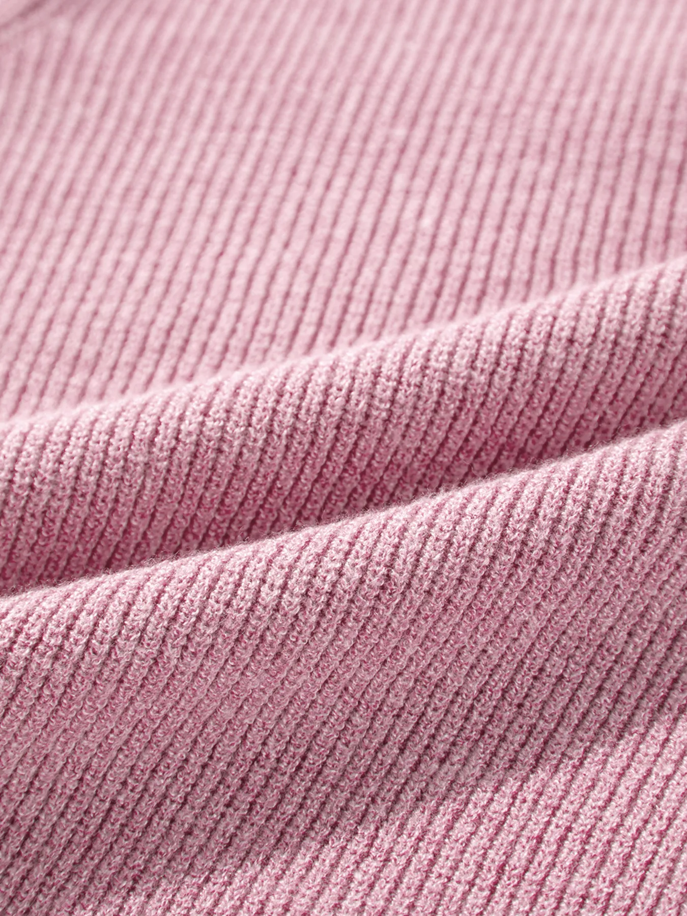 Ribbed Knit Button Front V Neck Cardigan - Image 48