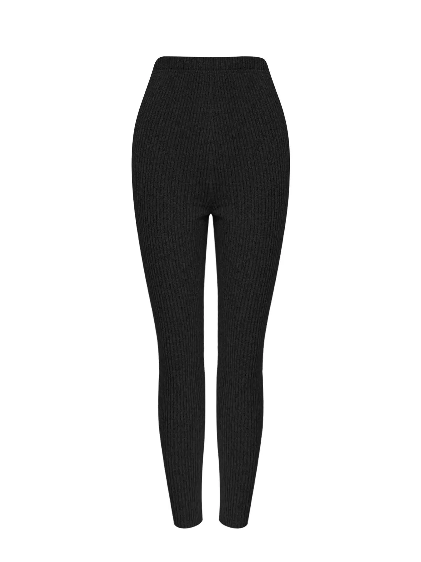 Ribbed Knit Long Sleeve Top and Pants Set - Image 12
