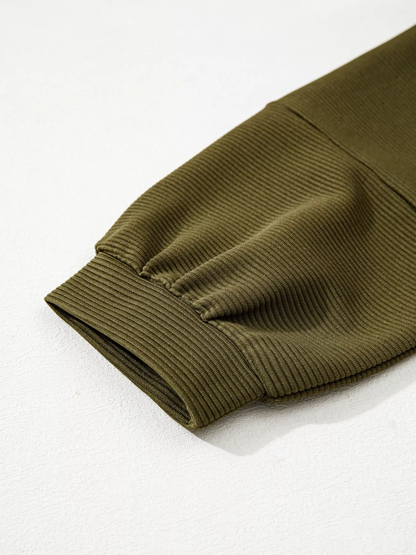 Ribbed Knit Oversized Sweatshirt - Image 10
