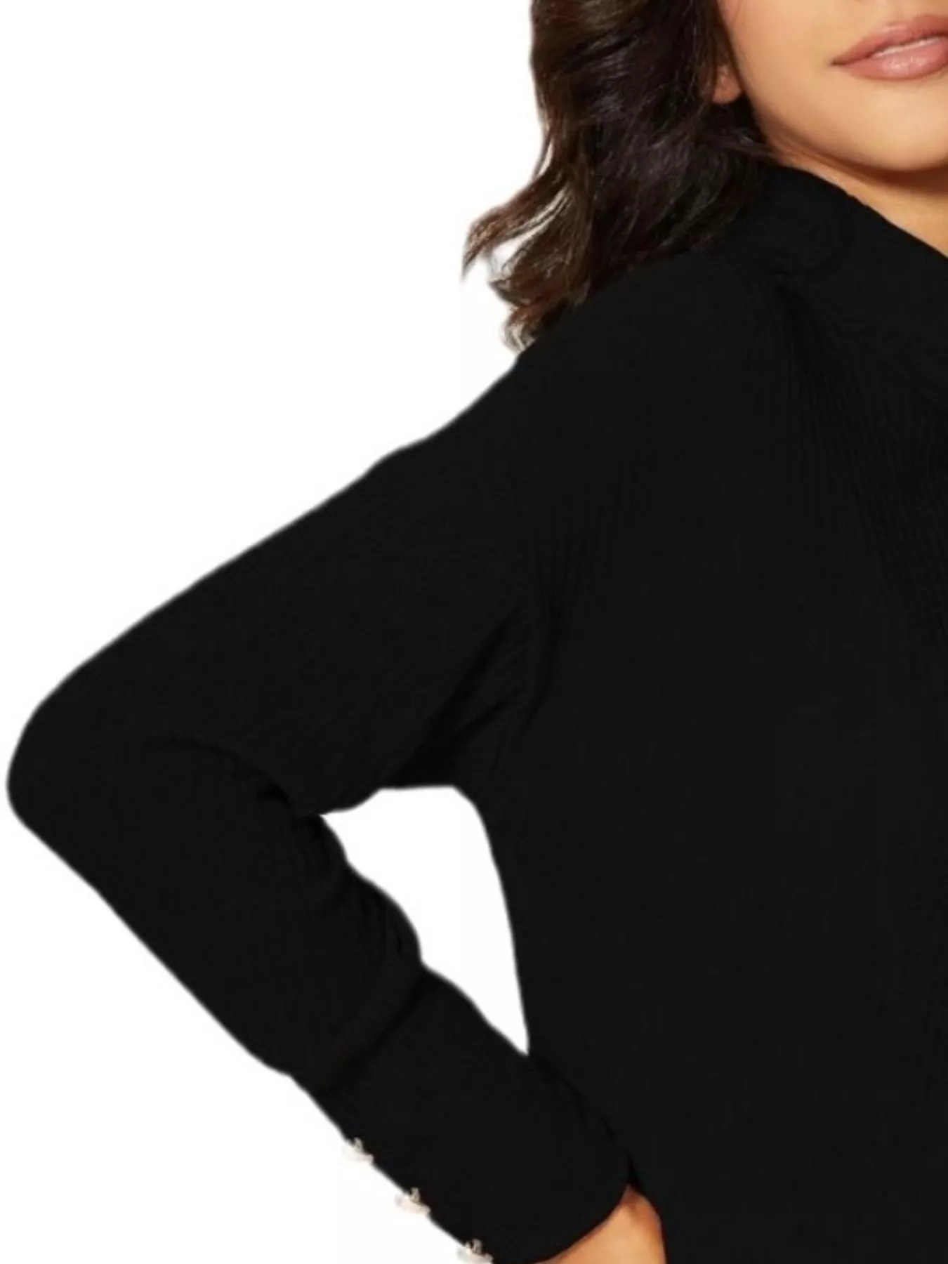 Ribbed Knit Turtleneck Sweater - Image 9