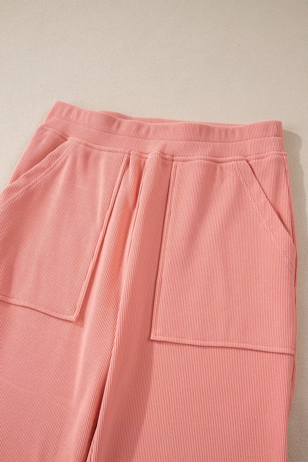 Ribbed Round Neck Top and Pants Set - Image 13