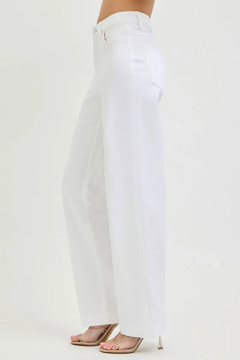 RISEN Full Size High Rise Wide Baggy Pants Plus Size - Image 2