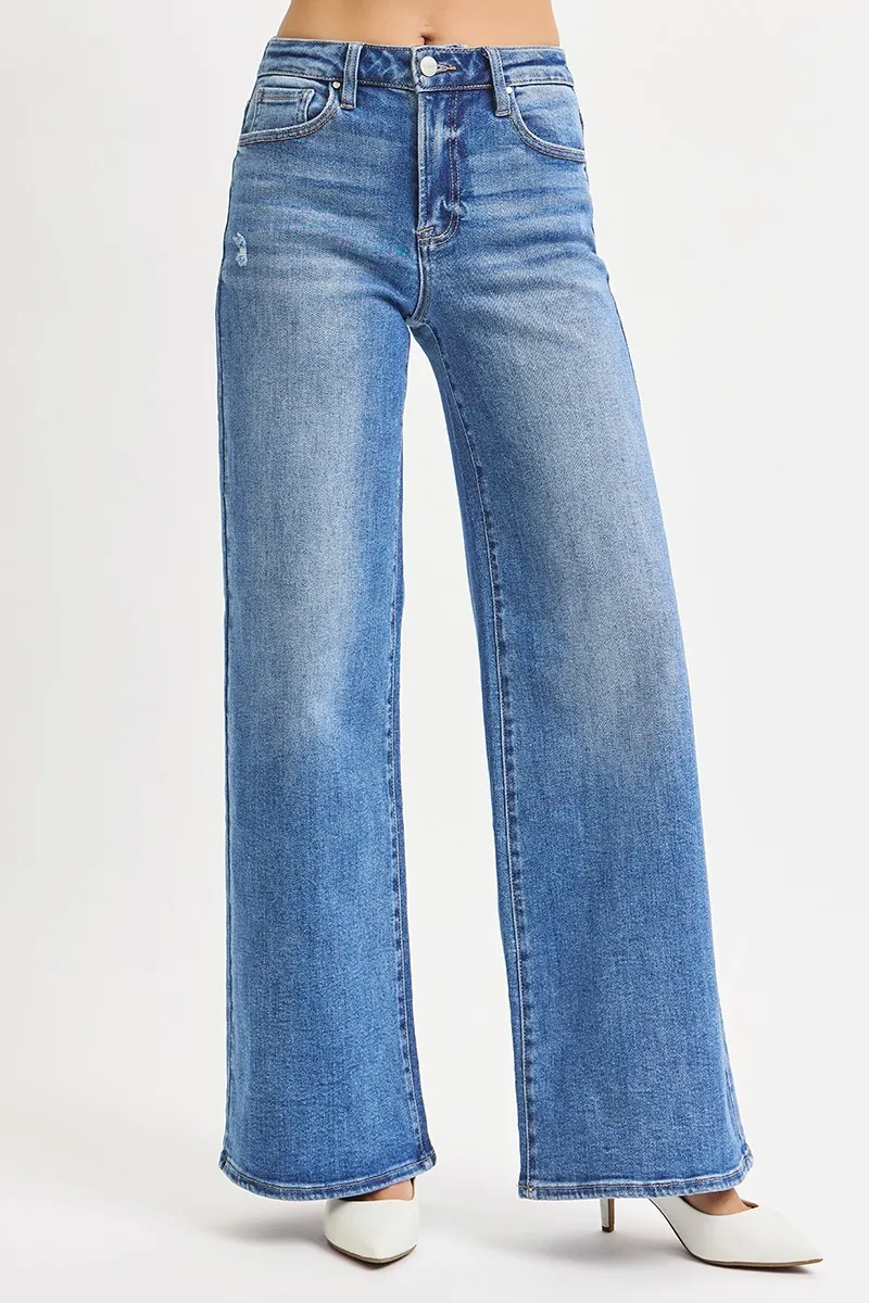 RISEN Full Size High Rise Wide Leg Jeans Plus Size - Image 3