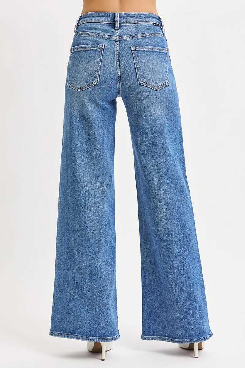 RISEN Full Size High Rise Wide Leg Jeans Plus Size - Image 5