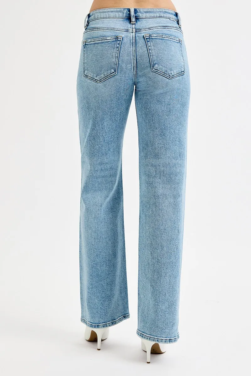 RISEN Full Size Low Rise Ankle Boyfriend Distressed Jeans Plus Size - Image 6