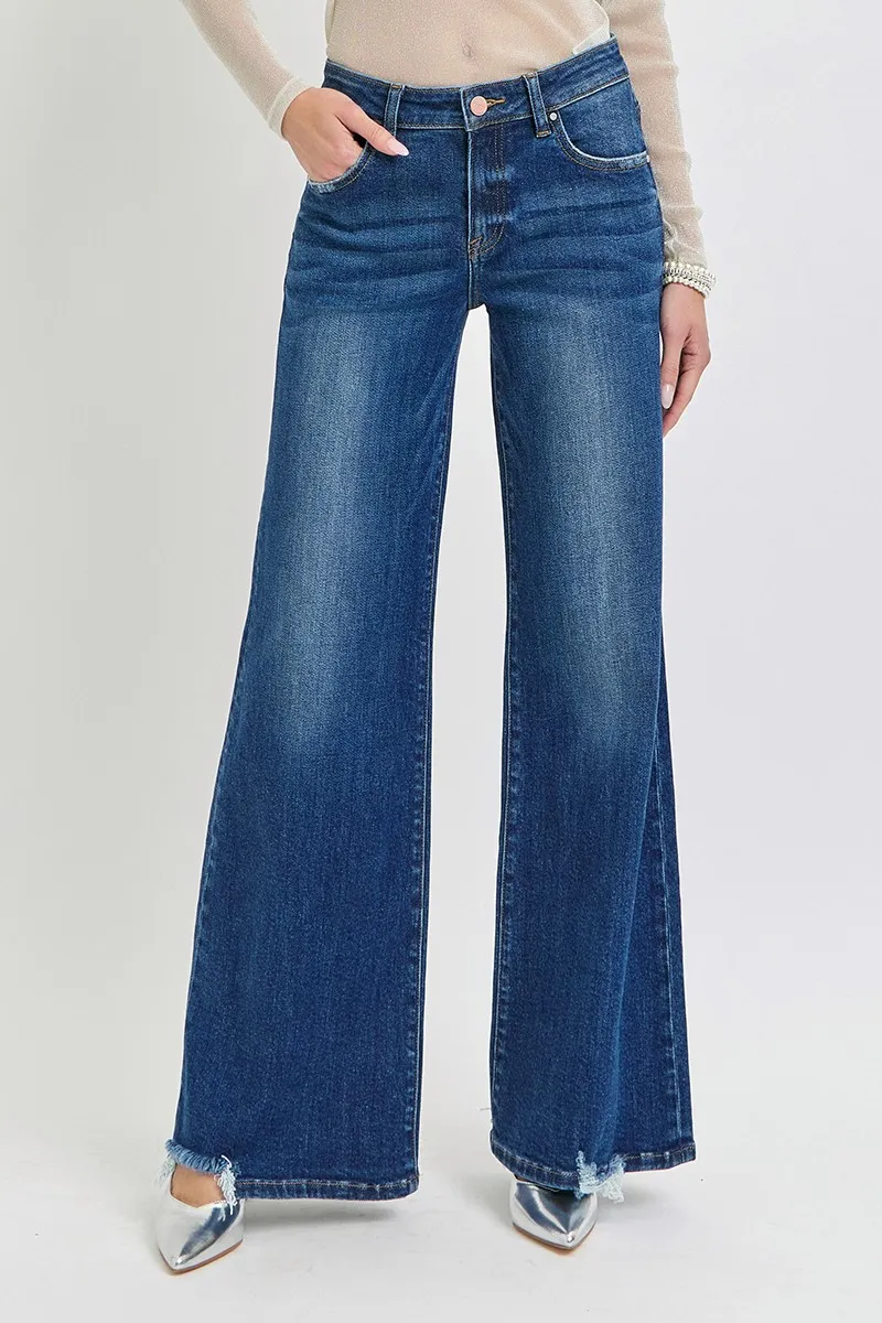 RISEN Full Size Mid Rise Wide Jeans Plus Size - Image 2