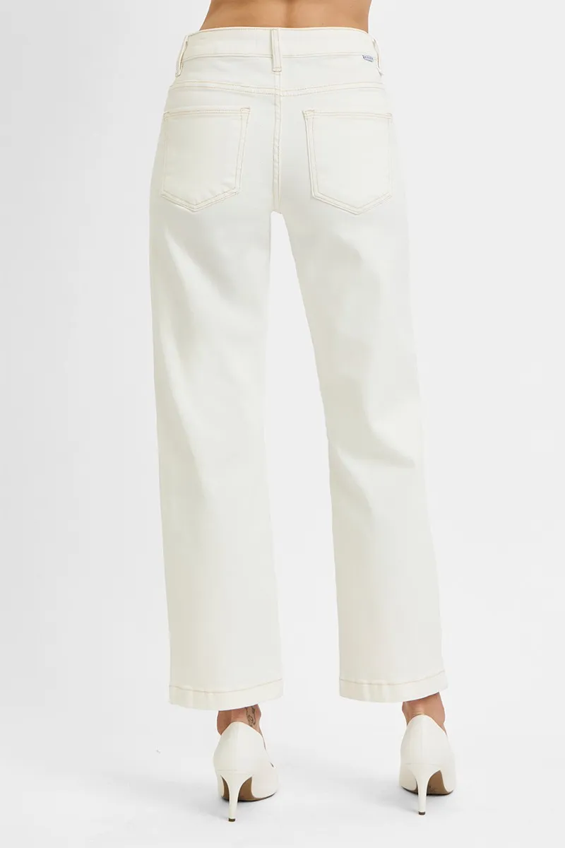 RISEN Full Size Tummy Control Mid Rise Ankle Straight Jeans Plus Size - Image 5