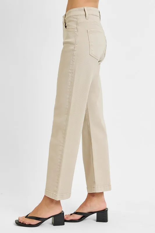 RISEN Full Size Tummy Control Mid Rise Ankle Straight Jeans Plus Size - Image 4